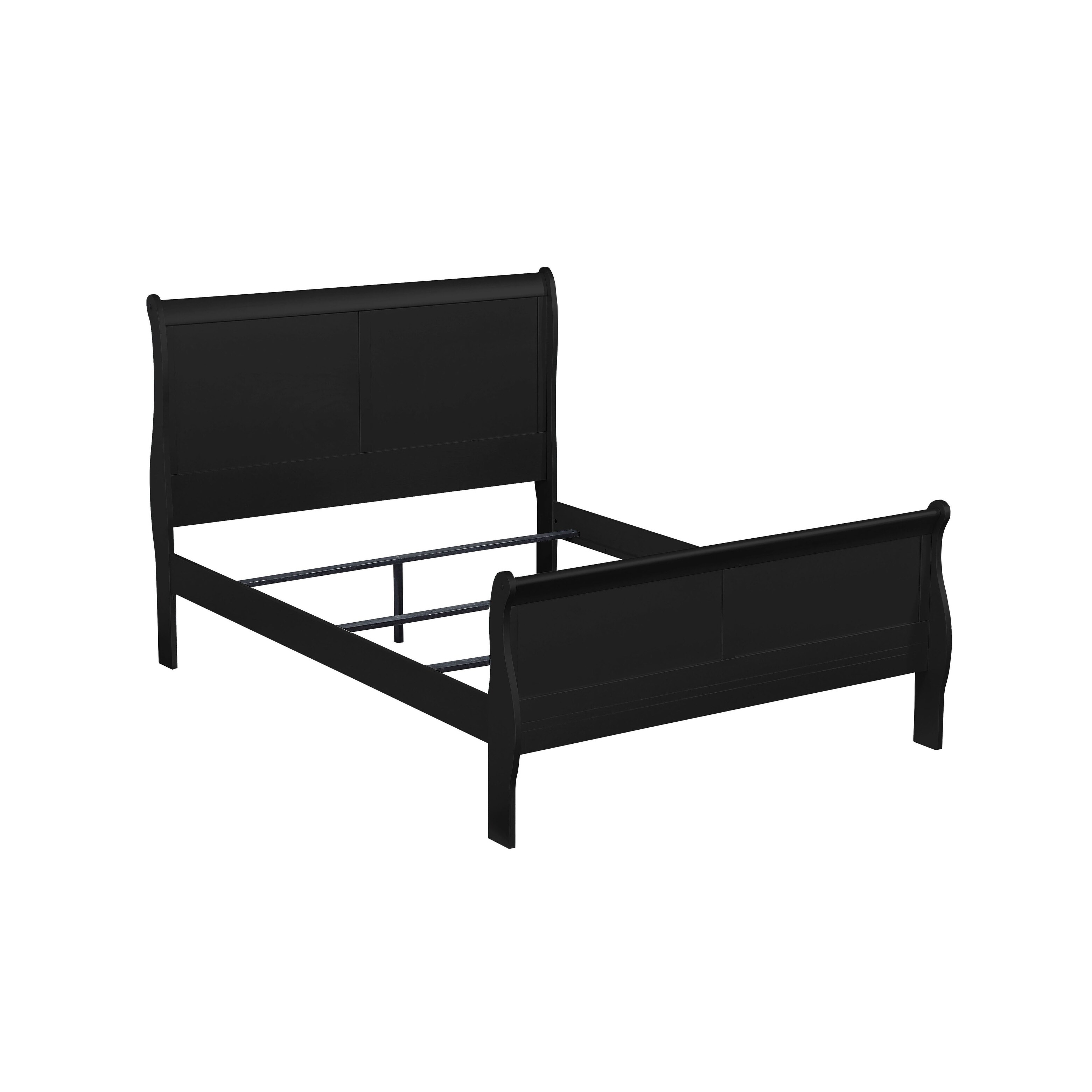 Cavender Sleigh Panel Bed Black - Full
