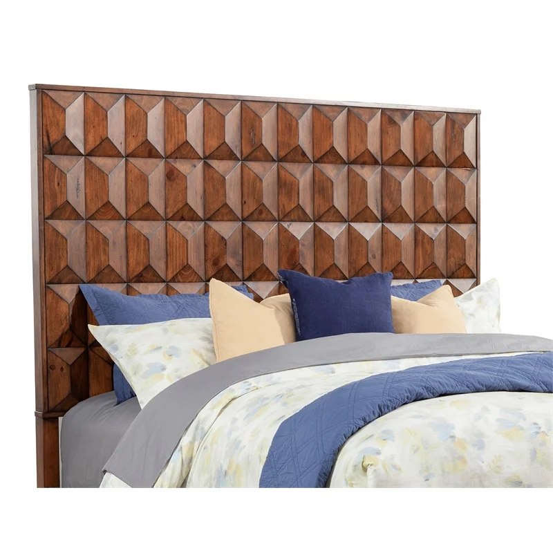 Home Square 2-Piece Set with Trig Standard King Headboard & 2 Drawer Nightstand