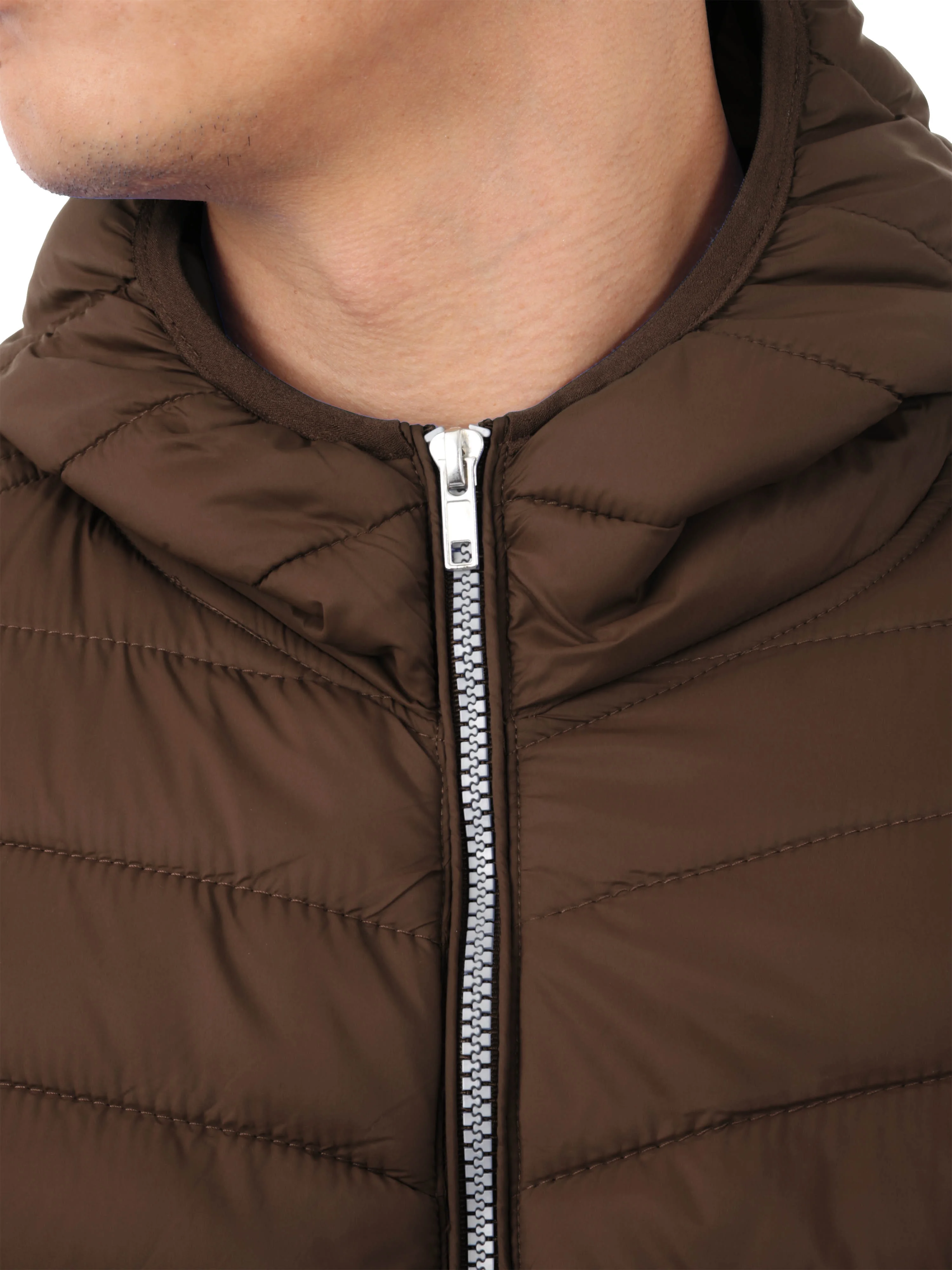 Ma Croix Mens Ultra Light Puffer Down Hooded Vest Polyester Padded Packable All Season Vest