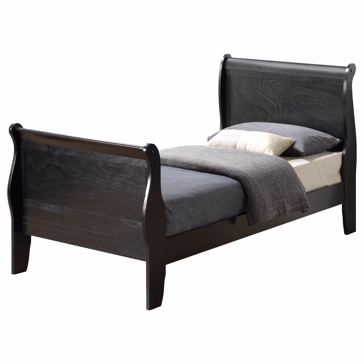Homestock French Fabulous G3150A-TB Twin Bed , Black