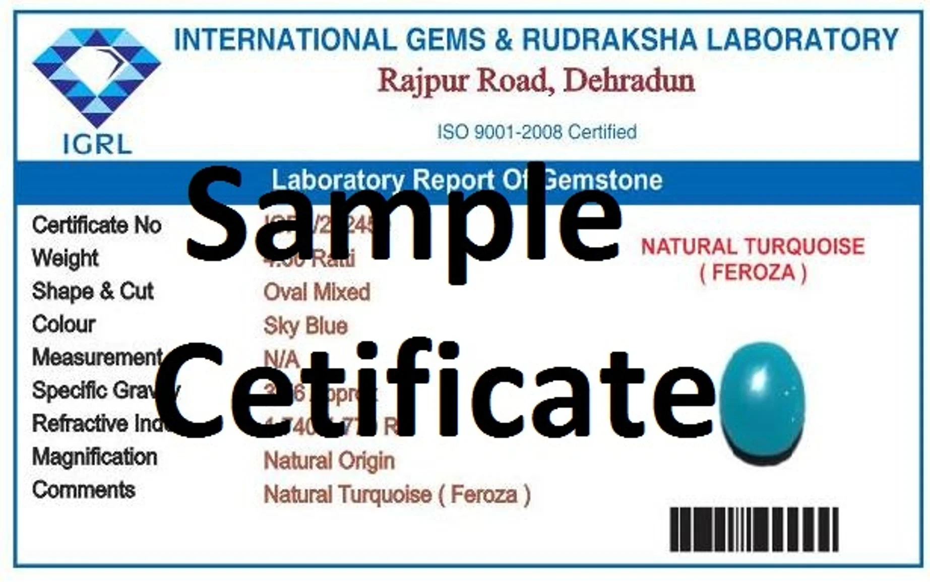 Divya Shakti 9.25-9.50 Carat Turquoise Feroza Gemstone Silver Ring for Women