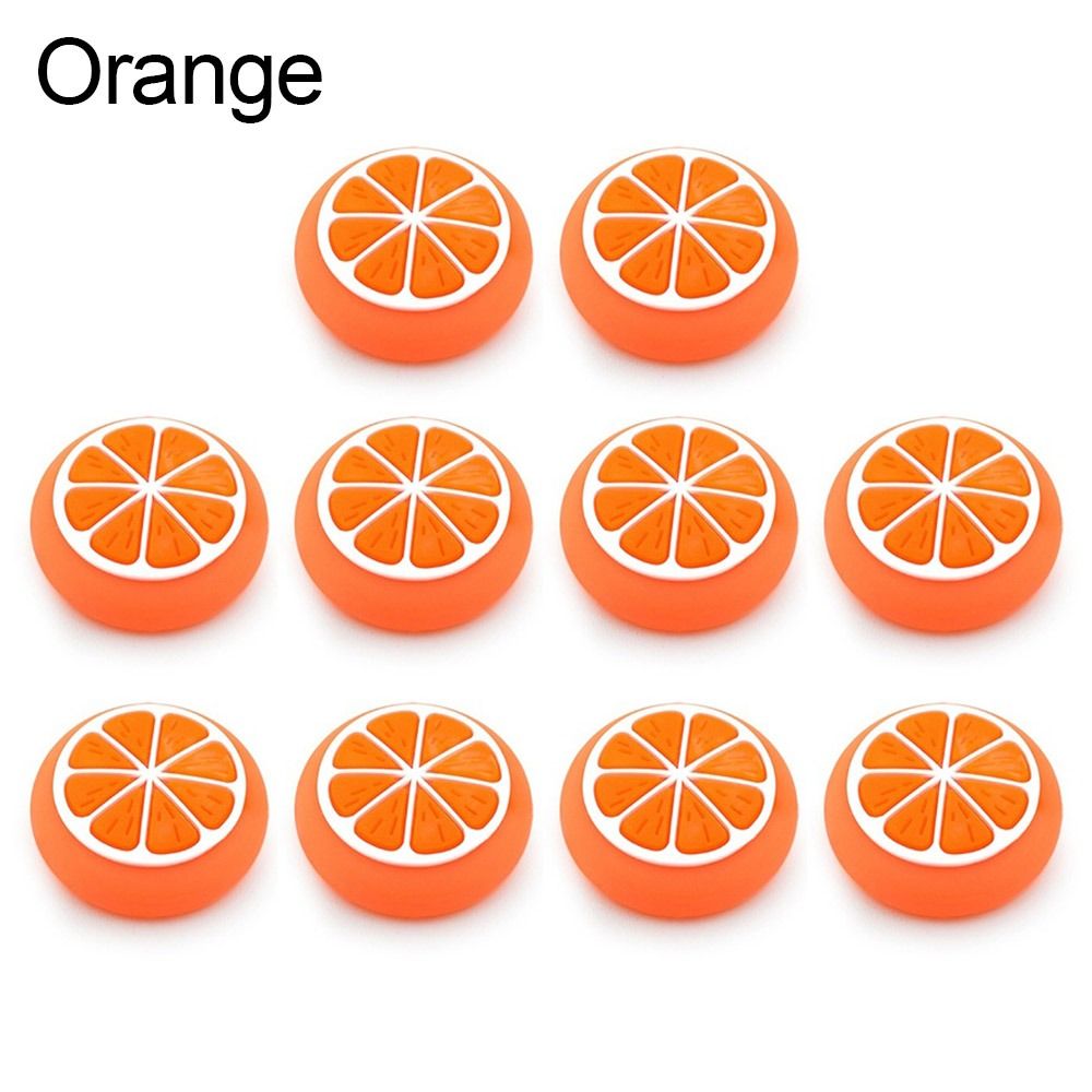 10pcs Soft Gamepad Game Controller Protective Case Thumb Grip Cap Silicone Joystick Cover YELLOW