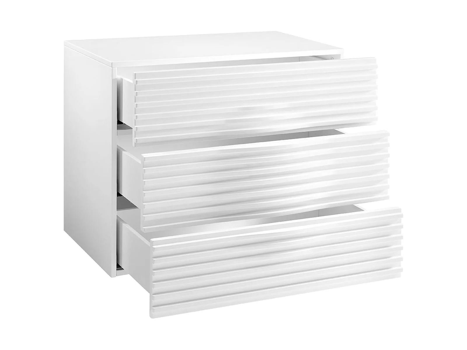 Casabianca Furniture Modern Moon Engineered Wood Dresser in White