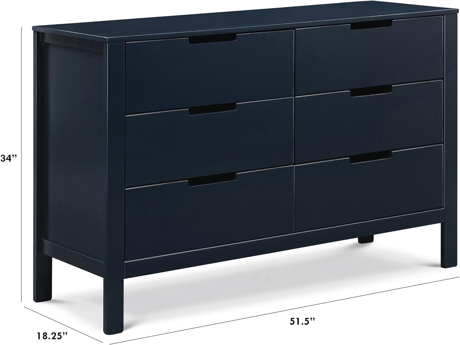 by LIHONG 6-Drawer Double Dresser,