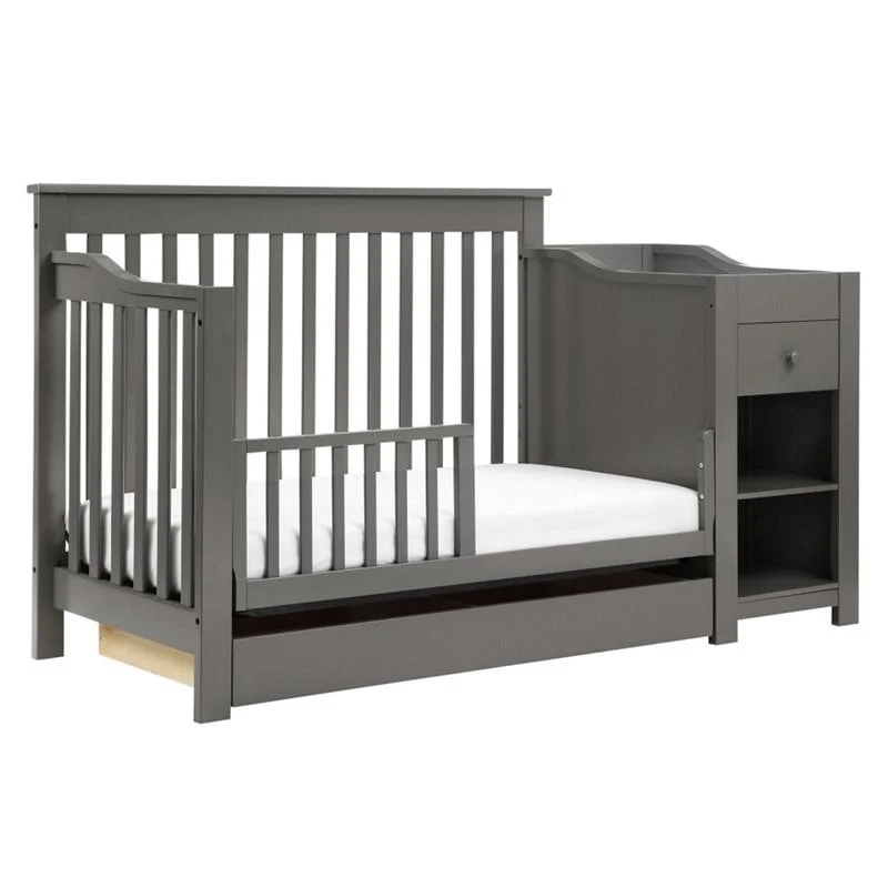 DaVinci Piedmont 4-in-1 Crib and Changer Combo in Slate