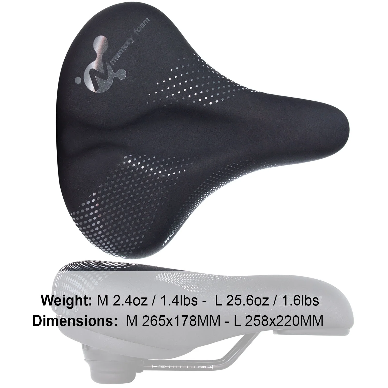 Zol City Bike Hybrid Urban Bicycle Saddle