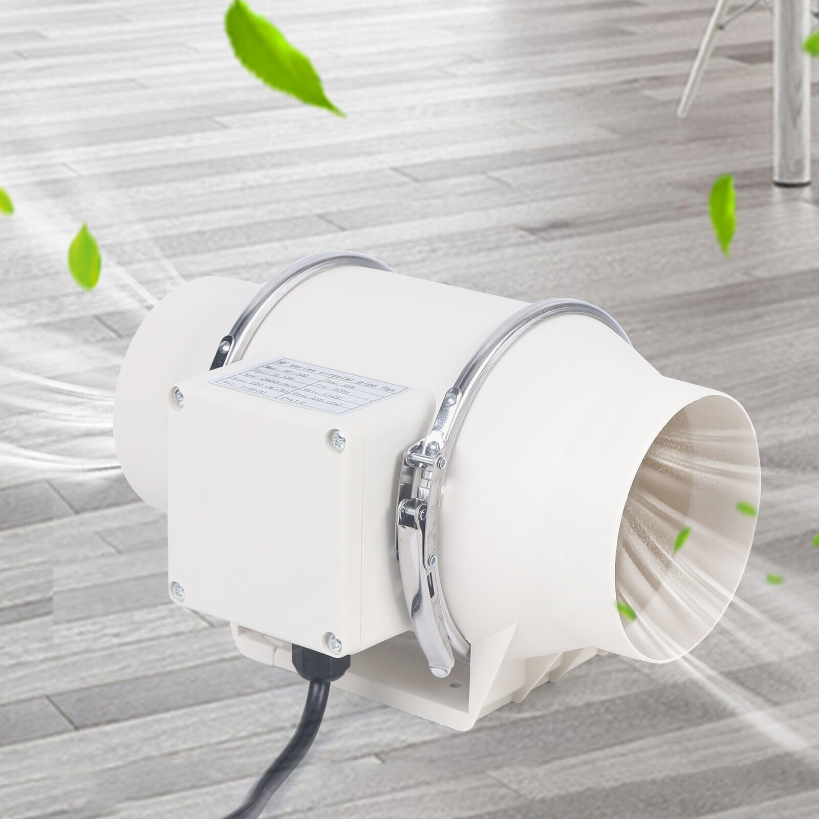Miumaeov 220 CFM 4'' Inline Duct Fan Ventilation Extractor Exhaust Blower For Kitchen Ducting, Vents, Bathroom, Tent