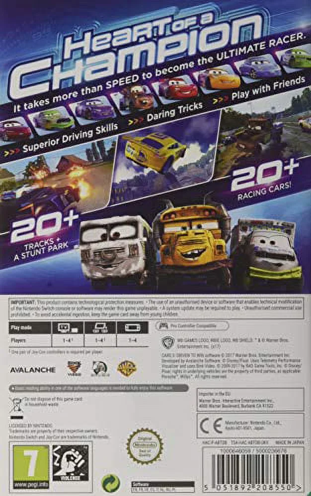 Cars 3: Driven To Win (Nintendo Switch)