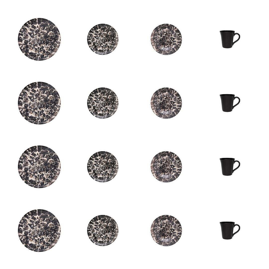 16 Piece Dinner Set, Service for 4