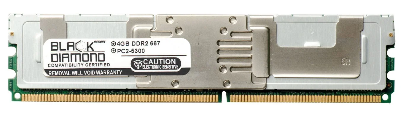 4GB RAM Memory for HP ProLiant Series DL380 G5 Entry 240pin PC2-5300 DDR2 FBDIMM 667MHz Black Diamond Memory Module Upgrade
