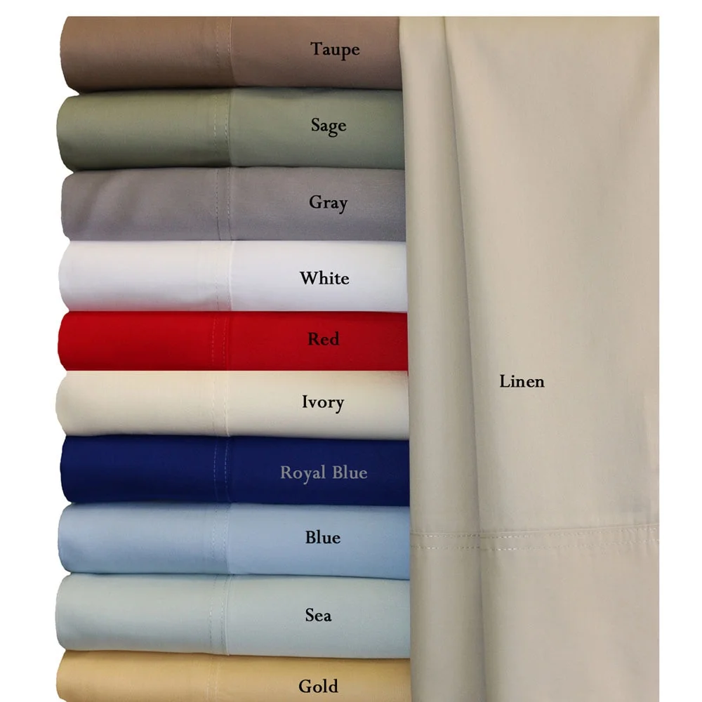 Luxury Bamboo Sheets Super Soft & Cool 100% Bamboo Viscose Bed Sheet Sets With Deep Pockets - Split King - Linen
