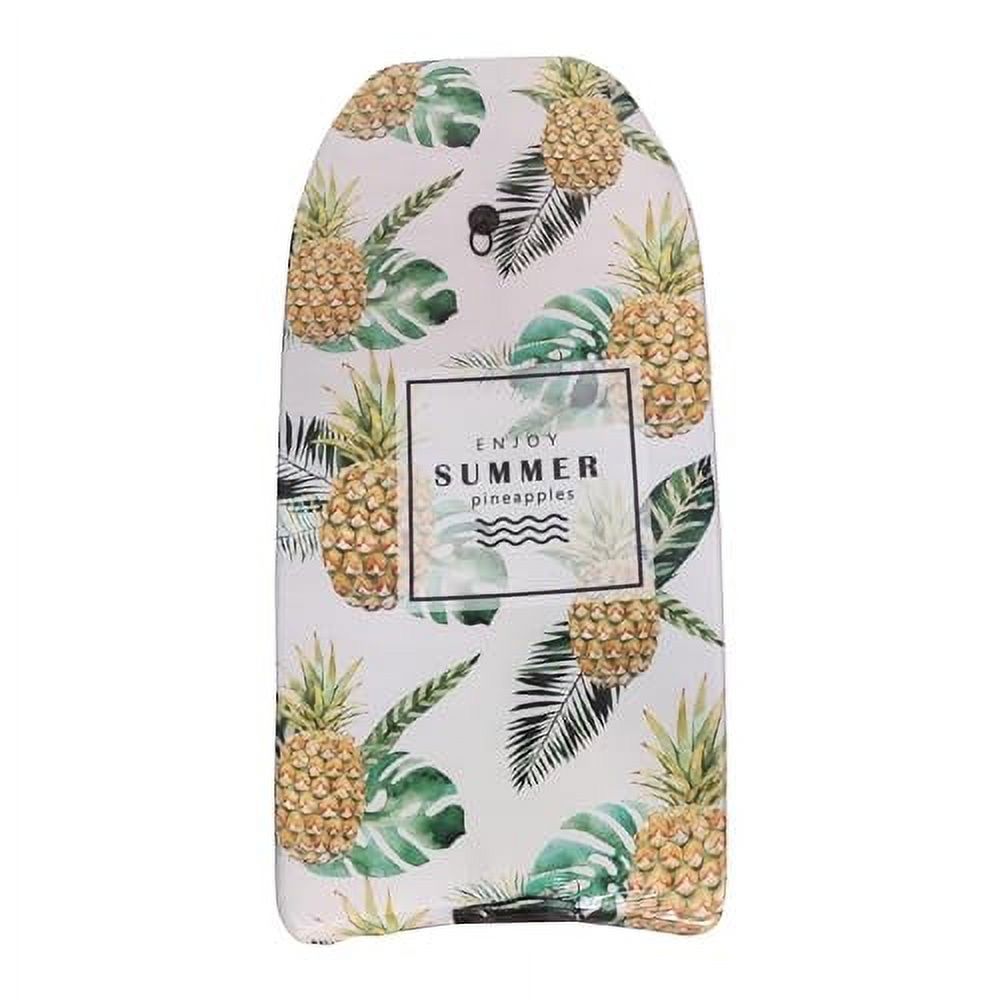 Boogie Boards for Beach – 41”, Lightweight and Durable Bodyboard for Surfing for Adults with Premium Leash and Slick Bottom, Kiki (Pineapple)