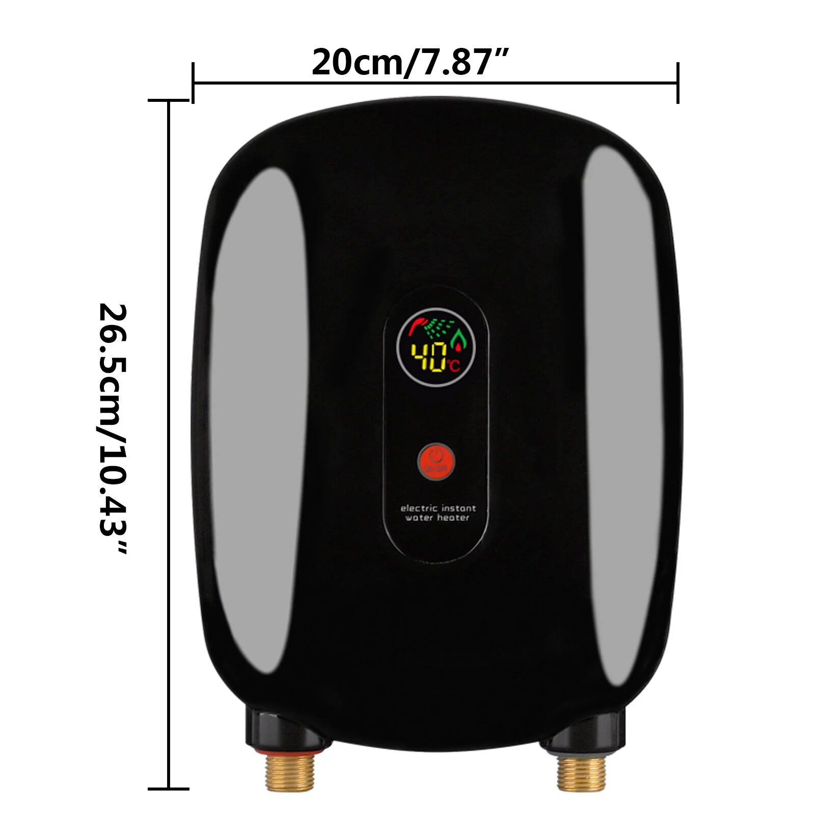 DENEST Mini Instant Electric Hot Water Heater for Kitchen Bathroom Shower Sink 3000W