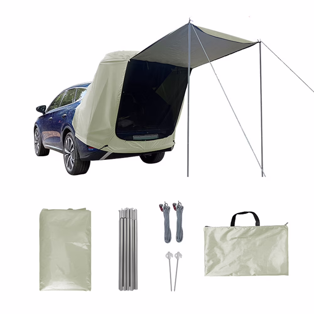 walmeck Car Trunk Extension Tent, Camping Picnic Rear Tent with Canopy, Sunshine-Proof Rain-Proof Shelter