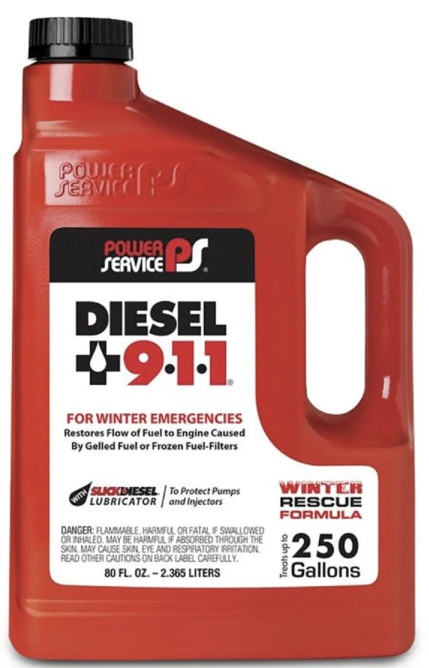 Power Service 8064 64 oz Bottle Of Diesel 911 Winter Formula Fuel Additive - Quantity of 3