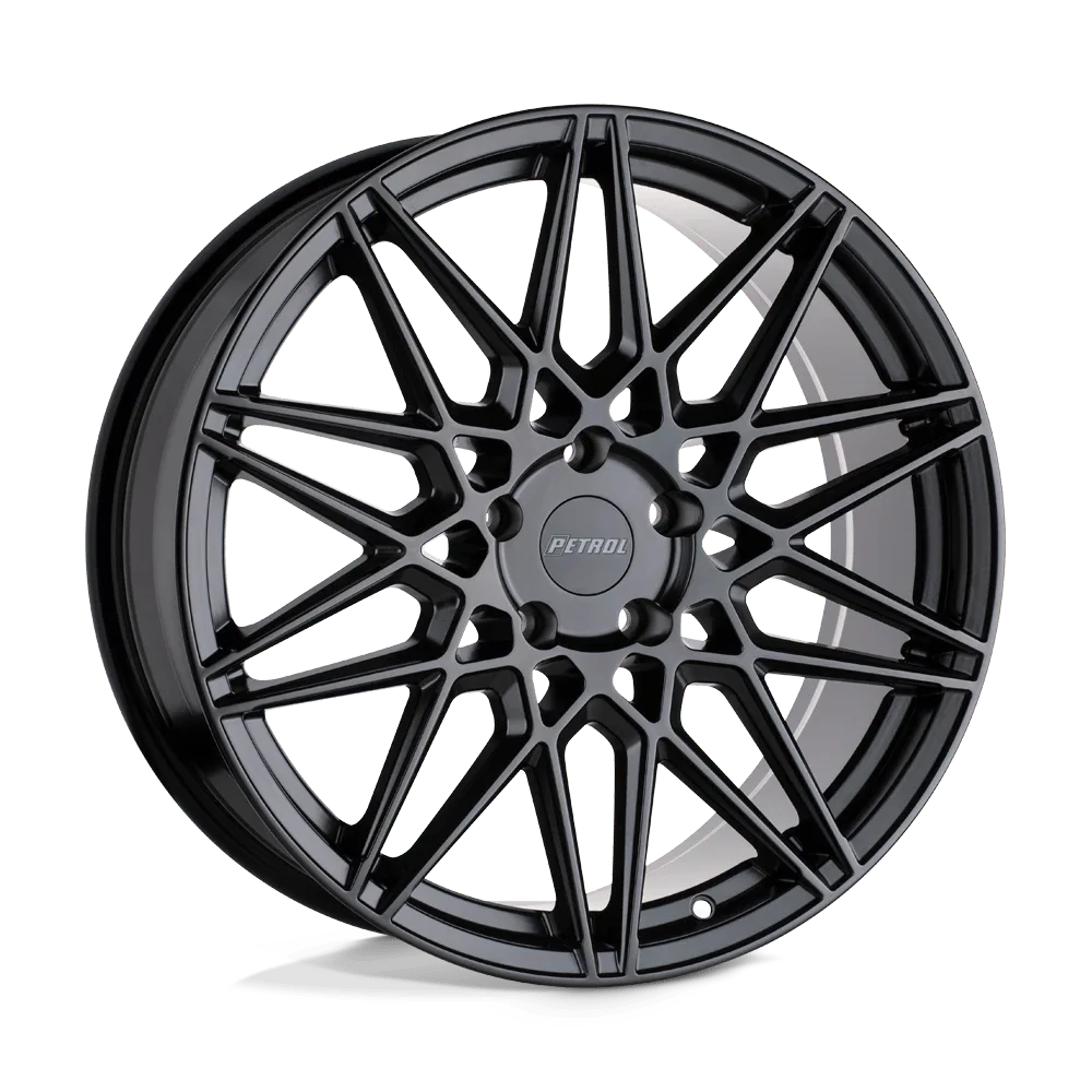 Petrol P3C 18X8 5X114.3 40Et 76.1Cb Semi Gloss Black Wheel