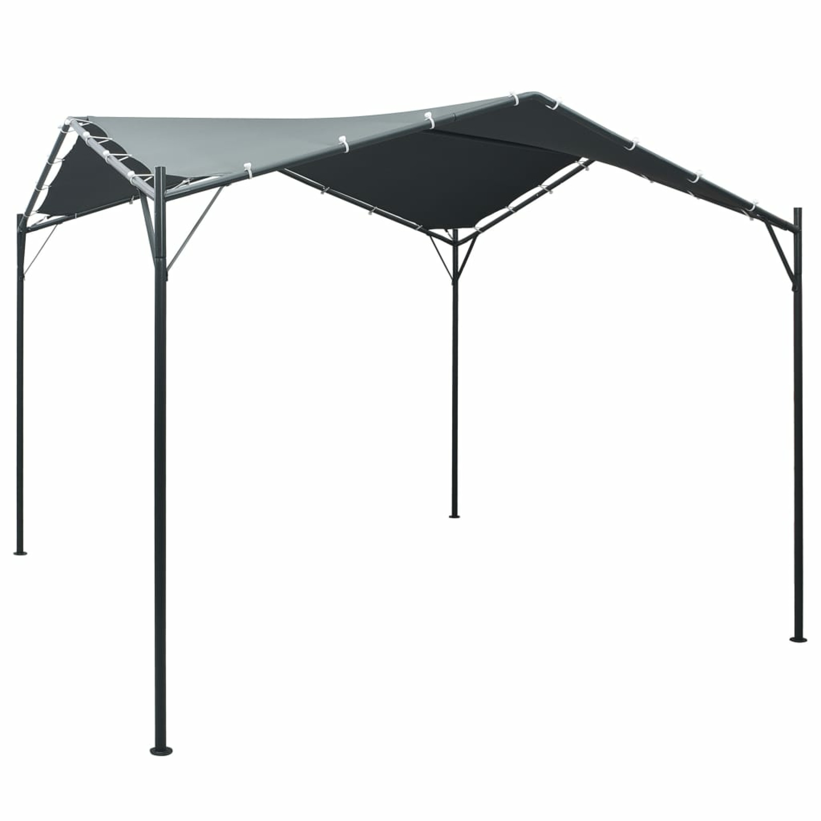 Anself Gazebo Steel Frame Garden Canopy Tent Sun Shelter for Patio, Party, Wedding, BBQ, Camping Trip, Festival Cater Events 9.8ft x 9.8ft x 8.5ft (L x W x H)