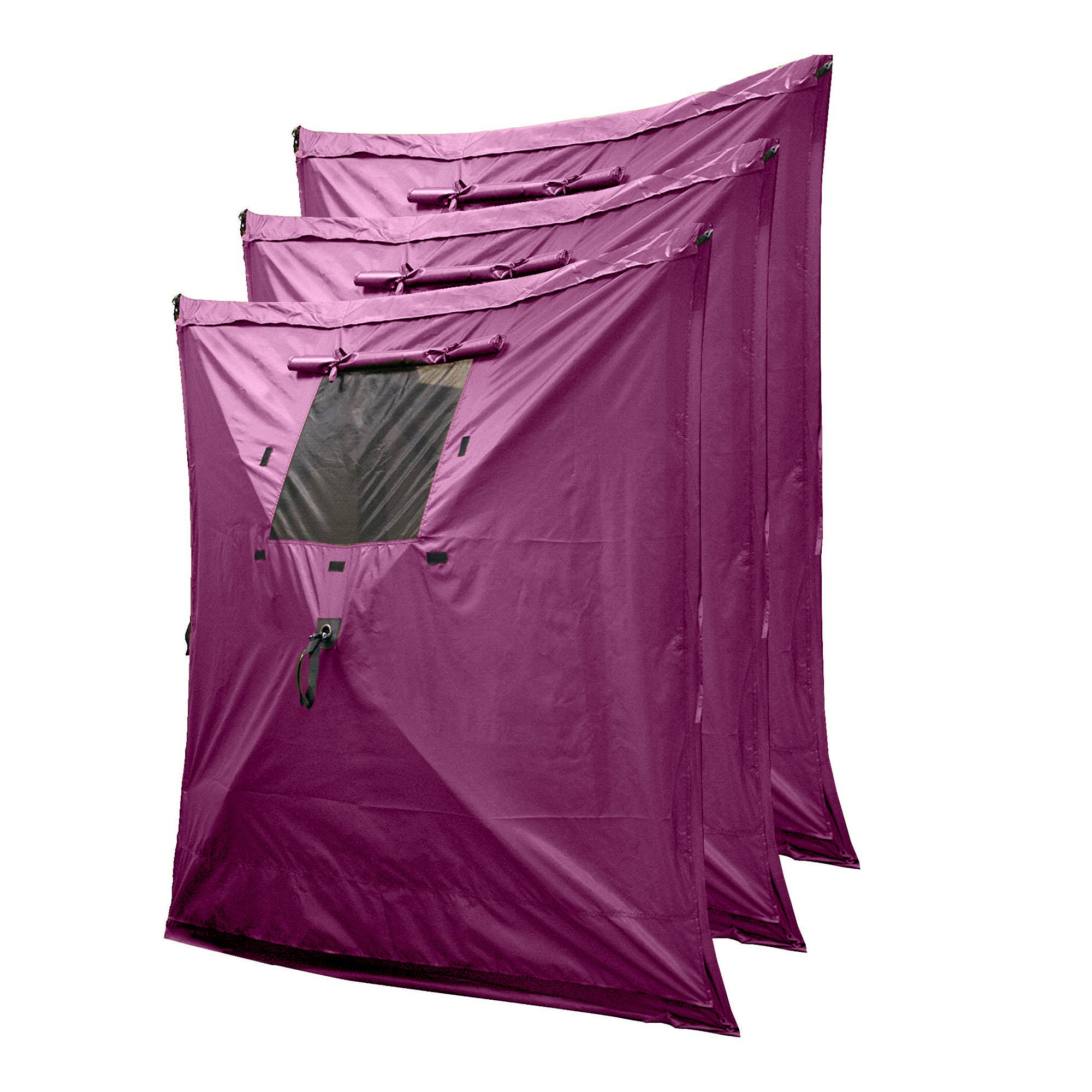 CLAM Quick Set Traveler 4 Sided Canopy+ CLAM Quick Set Screen, Plum