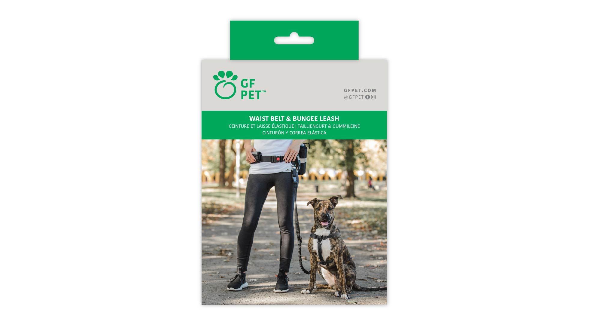 Go Fresh Pet GFF6A258 Waist Belt Plus Bungee Leash - One Size