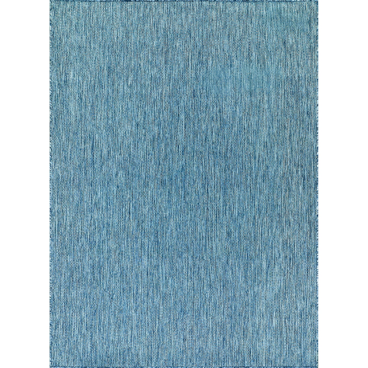 Beverly Rug Indoor/Outdoor Area Rugs, Waterproof Patio Porch Garden Carpet, Aqua Blue, 10'x14'