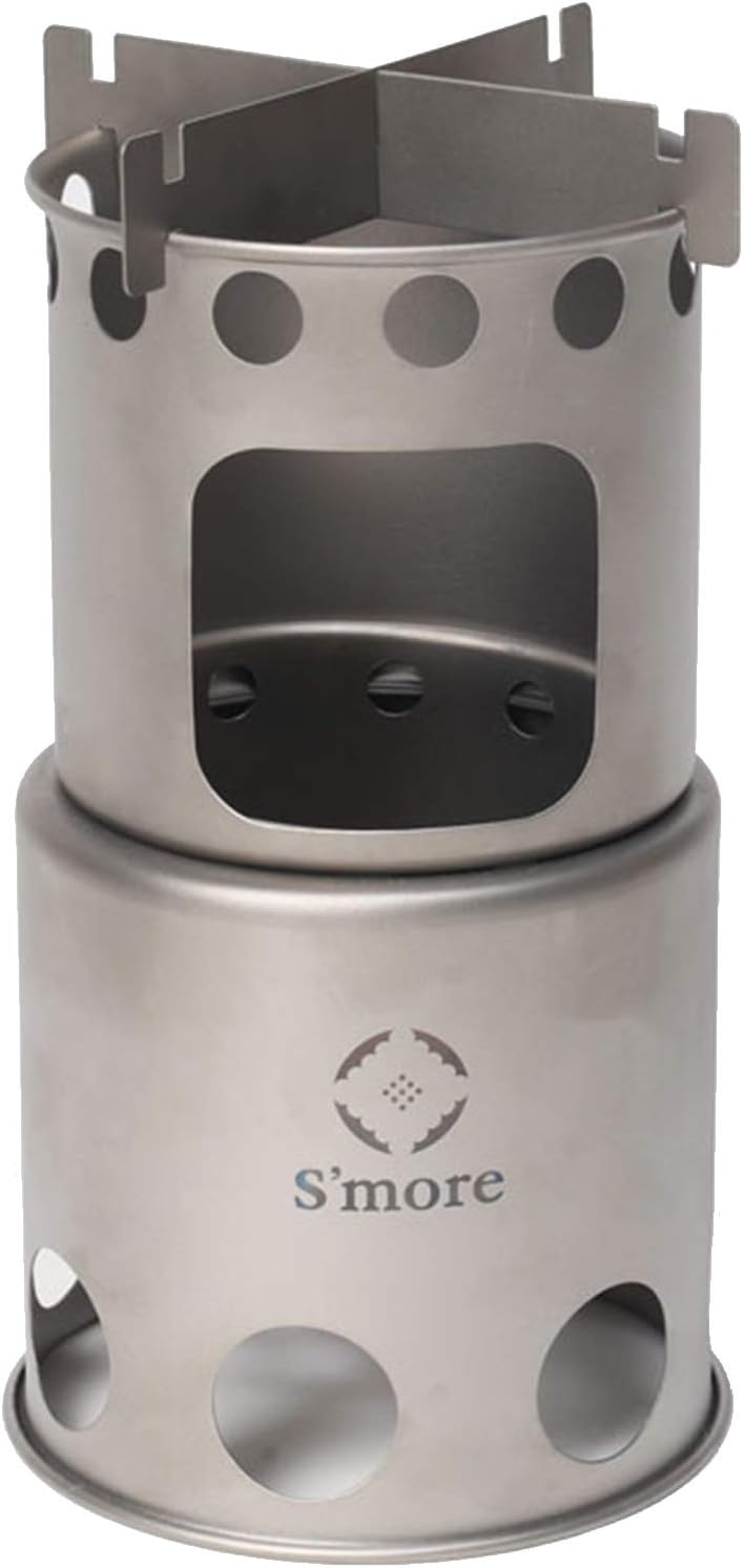 LIHONG Chimni Camping Stove, Bonfire Stand, Bonfire Stand, Solo Camp, Cookware, Outdoor Chimney Bonfire Stand, , Opening for Extra Charcoal