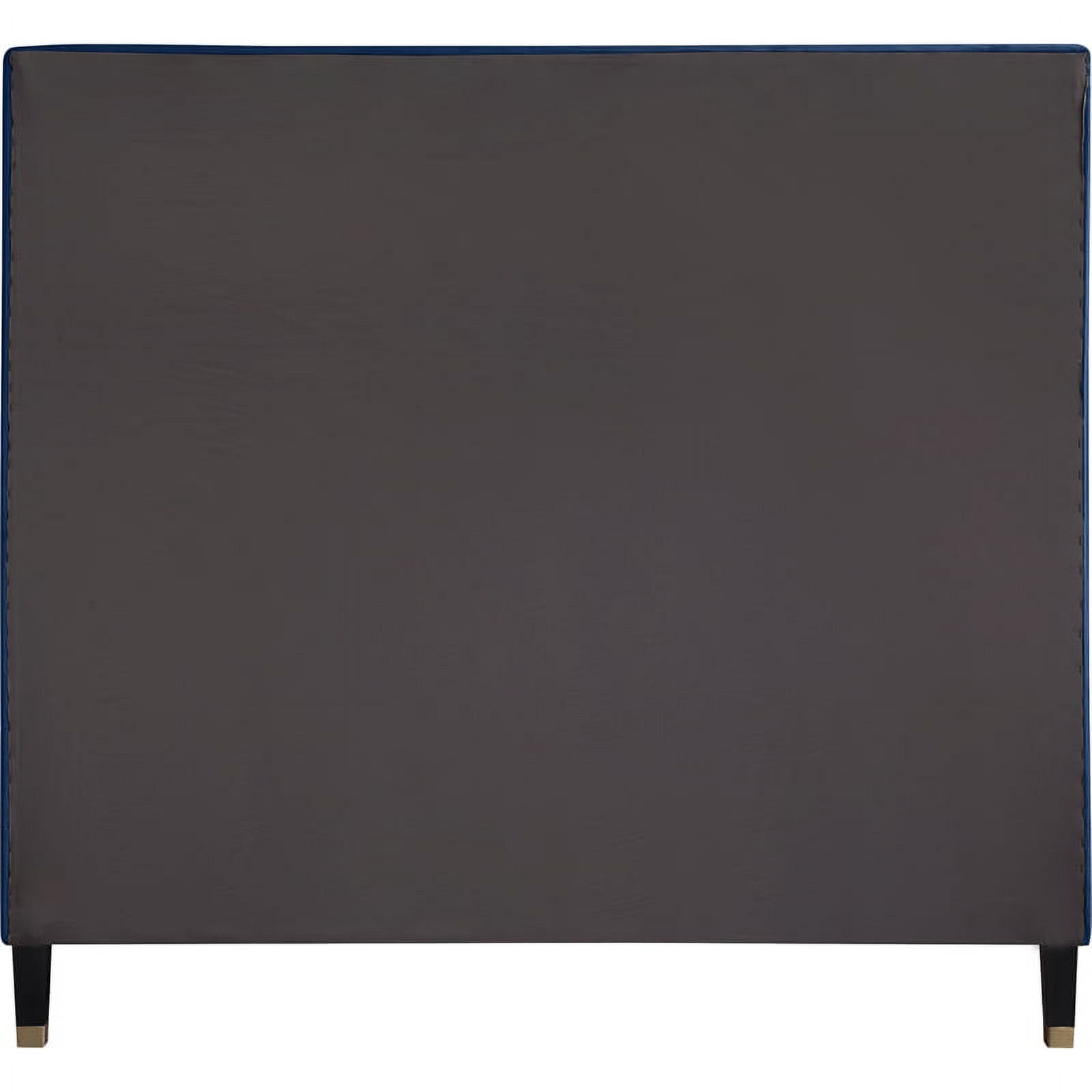 Meridian Furniture Harlie Navy Velvet King Bed