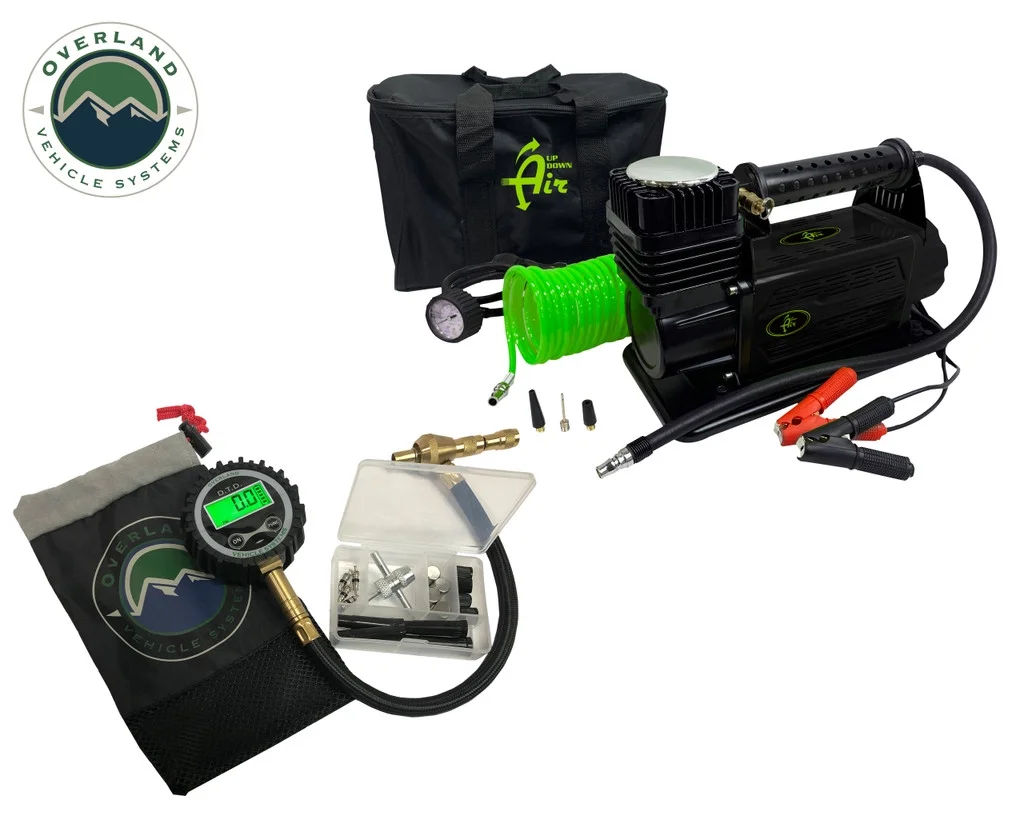OVS Air Compressor System 5.6 CFM and Digital Tire Deflator Combo Kit 55-1001