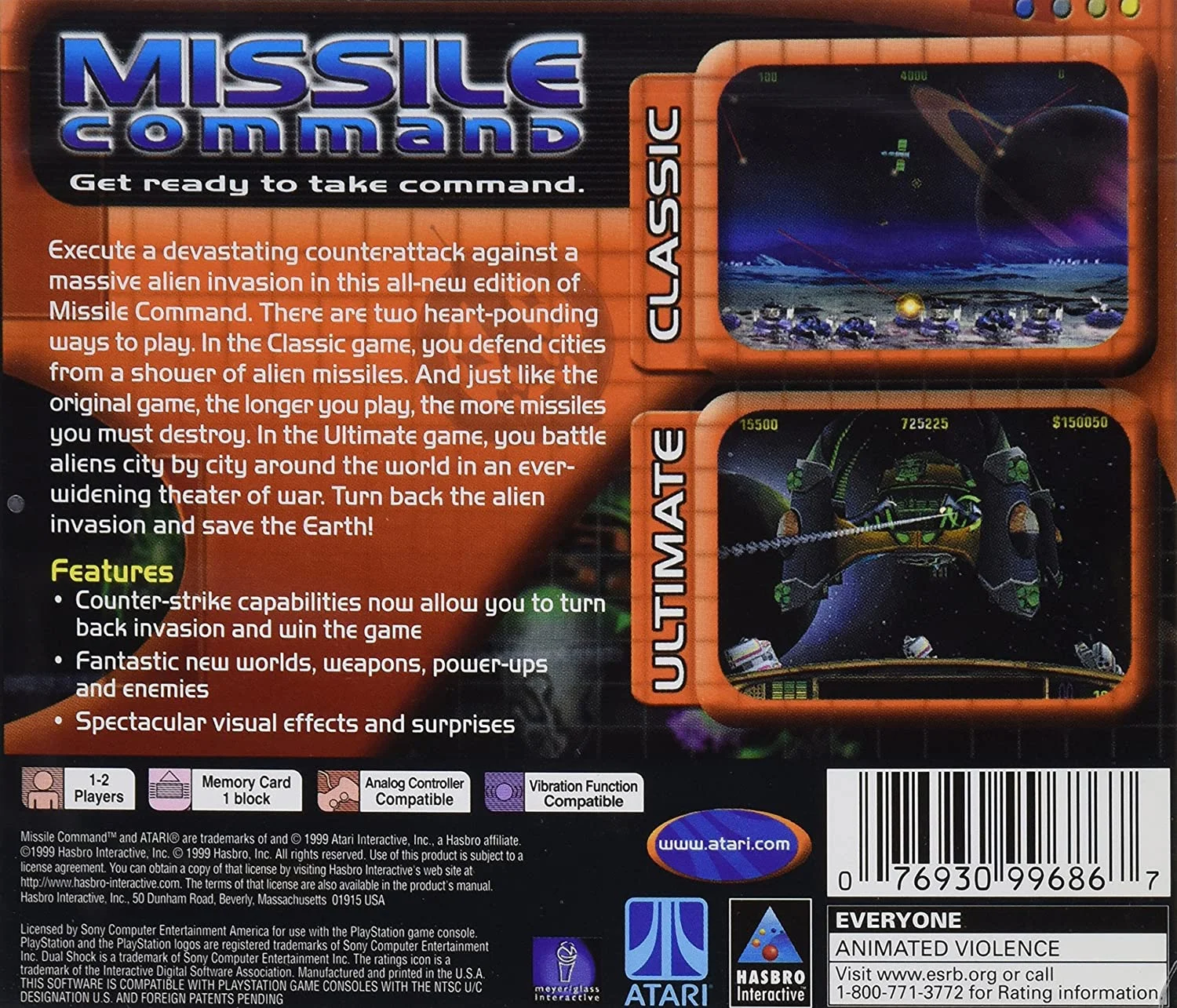 Missile Command PS