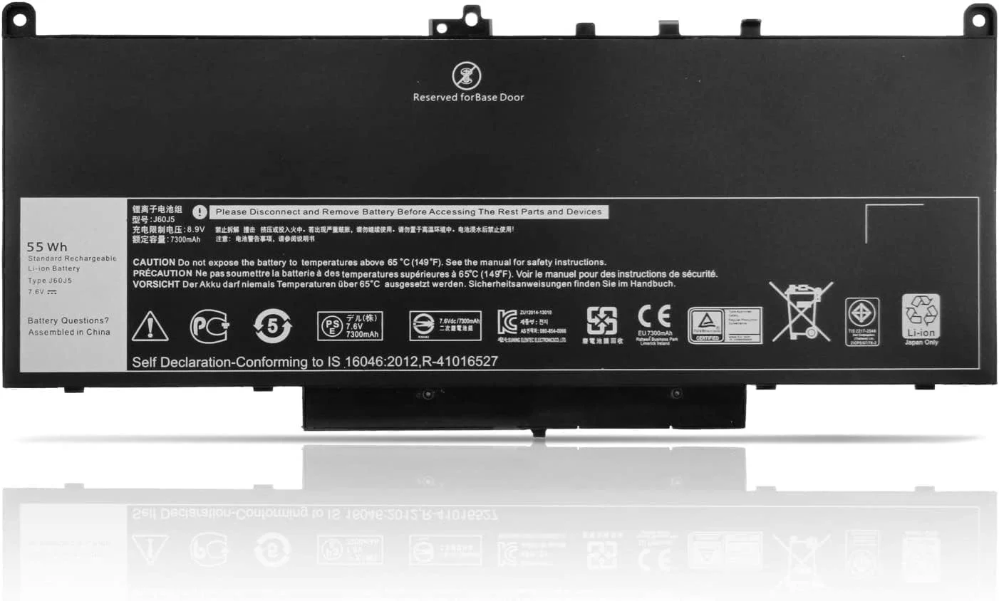 E7470 E7270 J60J5 Battery for Dell Latitude E7470 E7270 7470 7270 P26S001 P61G001 Laptop 0MC34Y MC34Y R1V85 242WD GG4FM WYWJ2 1W2Y2 451-BBSX