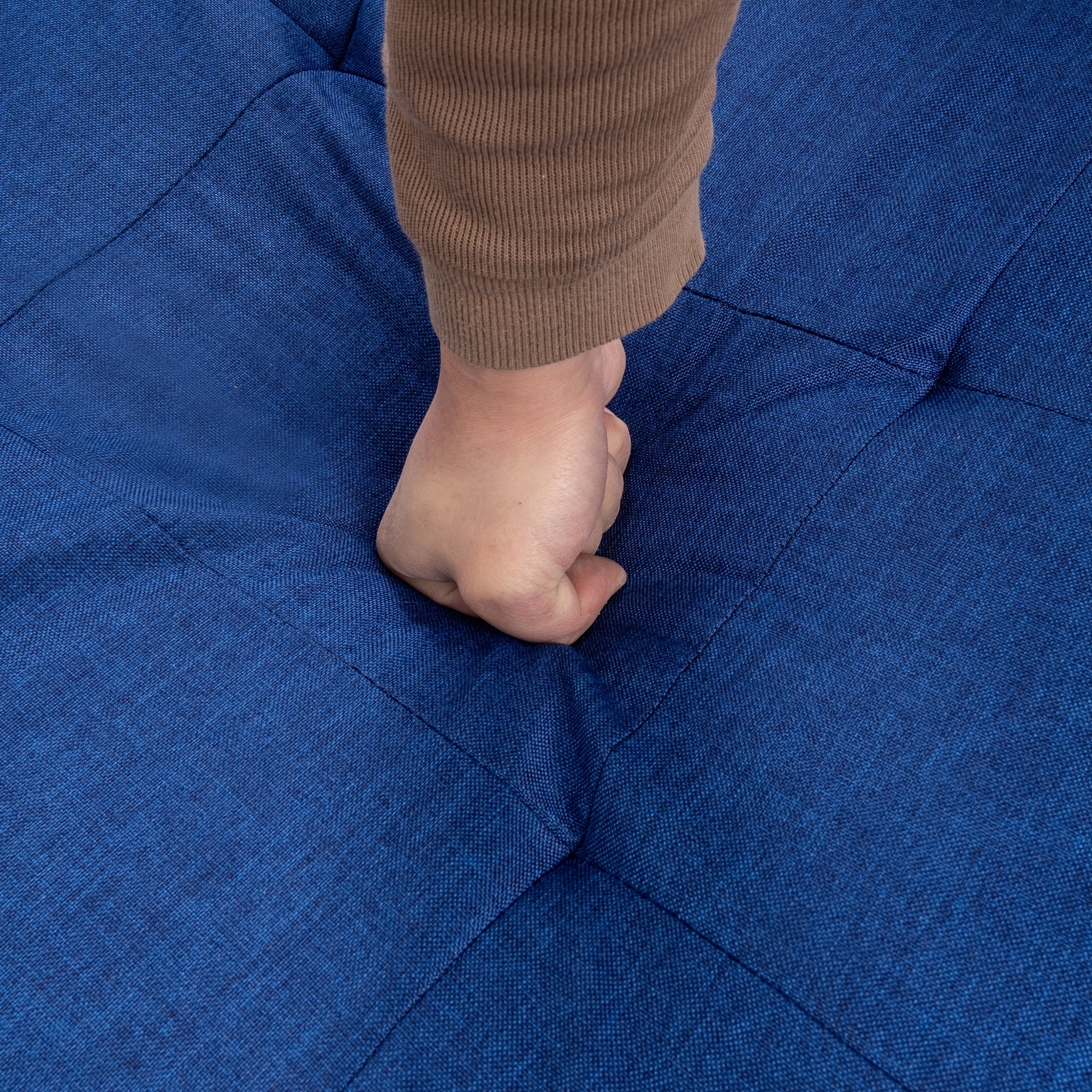 4-in-1 Convertible Lounge Chair Sofa Bed Folding Ottoman Navy