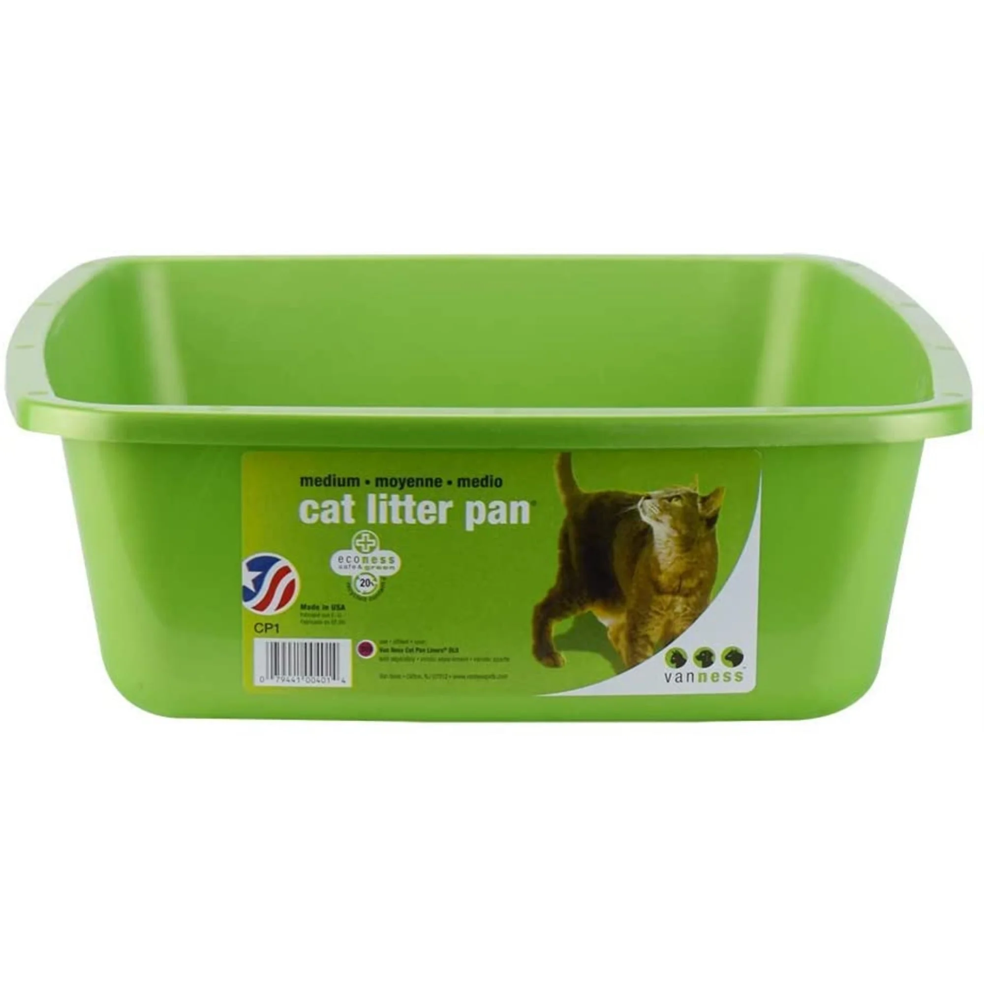 Van Ness Cat Litter Pan with Dip in Front Assorted Colors