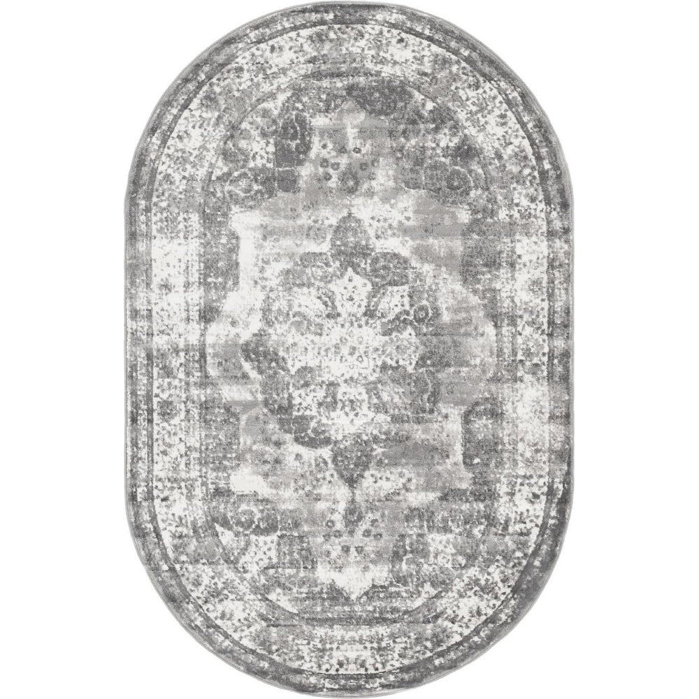 Transitional Fredo Collection Area Rug 6'x9' - Gray