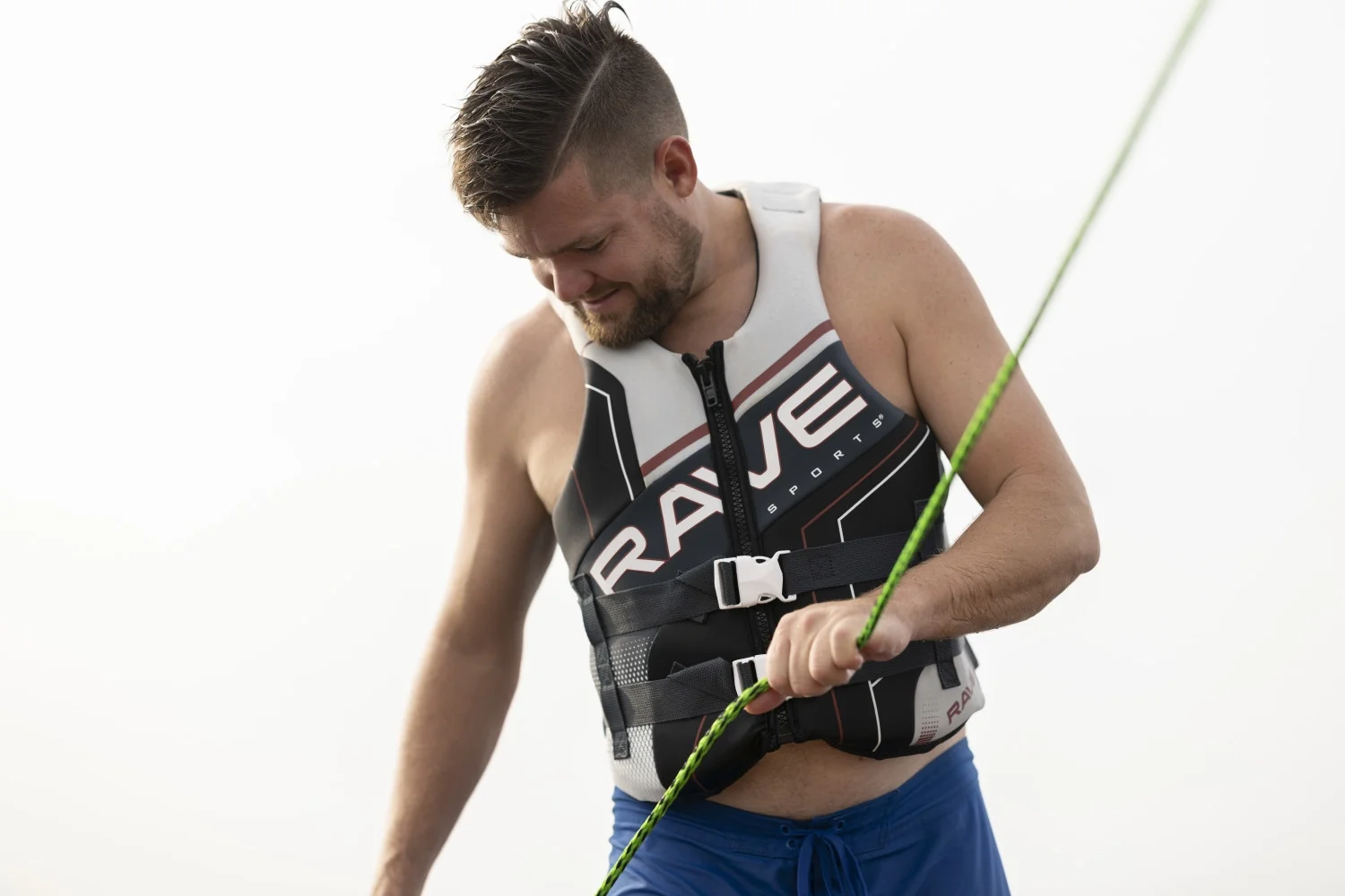 75' 3-Section Wakeboard/Kneeboard Rope w/EVA Swirl Grip - Elite