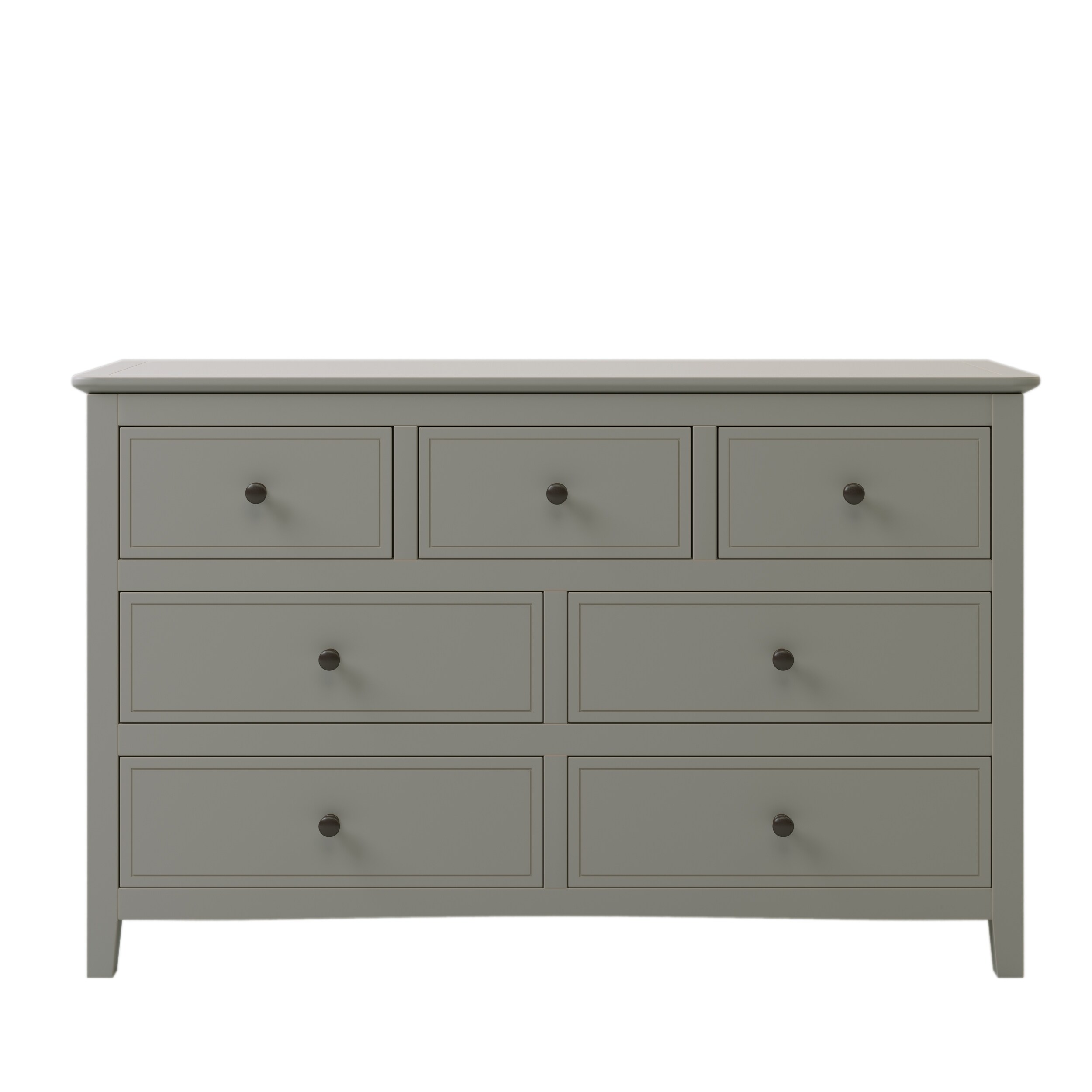 White High Gloss 6-Drawer Dresser