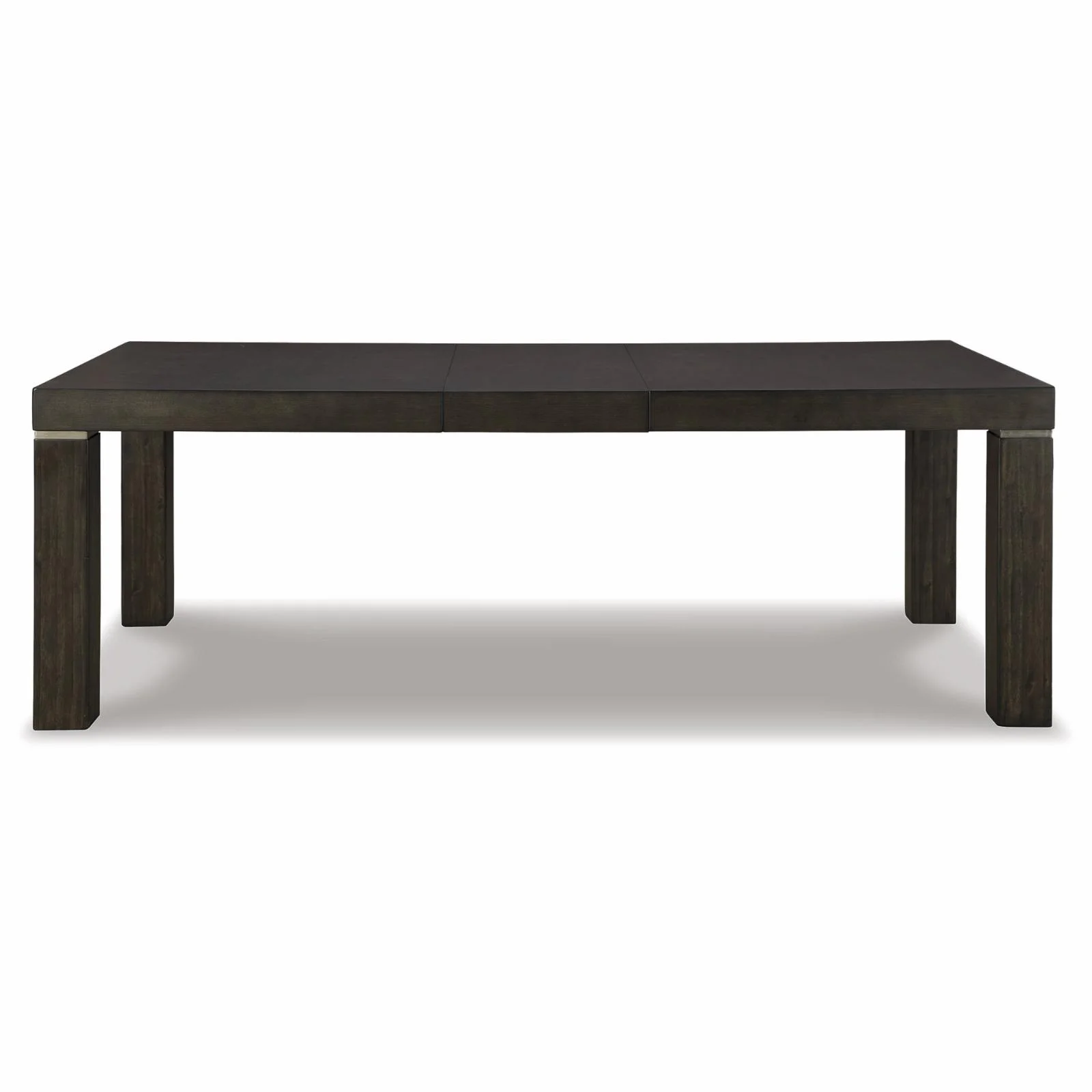 Ashley Furniture Hyndell Extendable Dining Table in Dark Brown