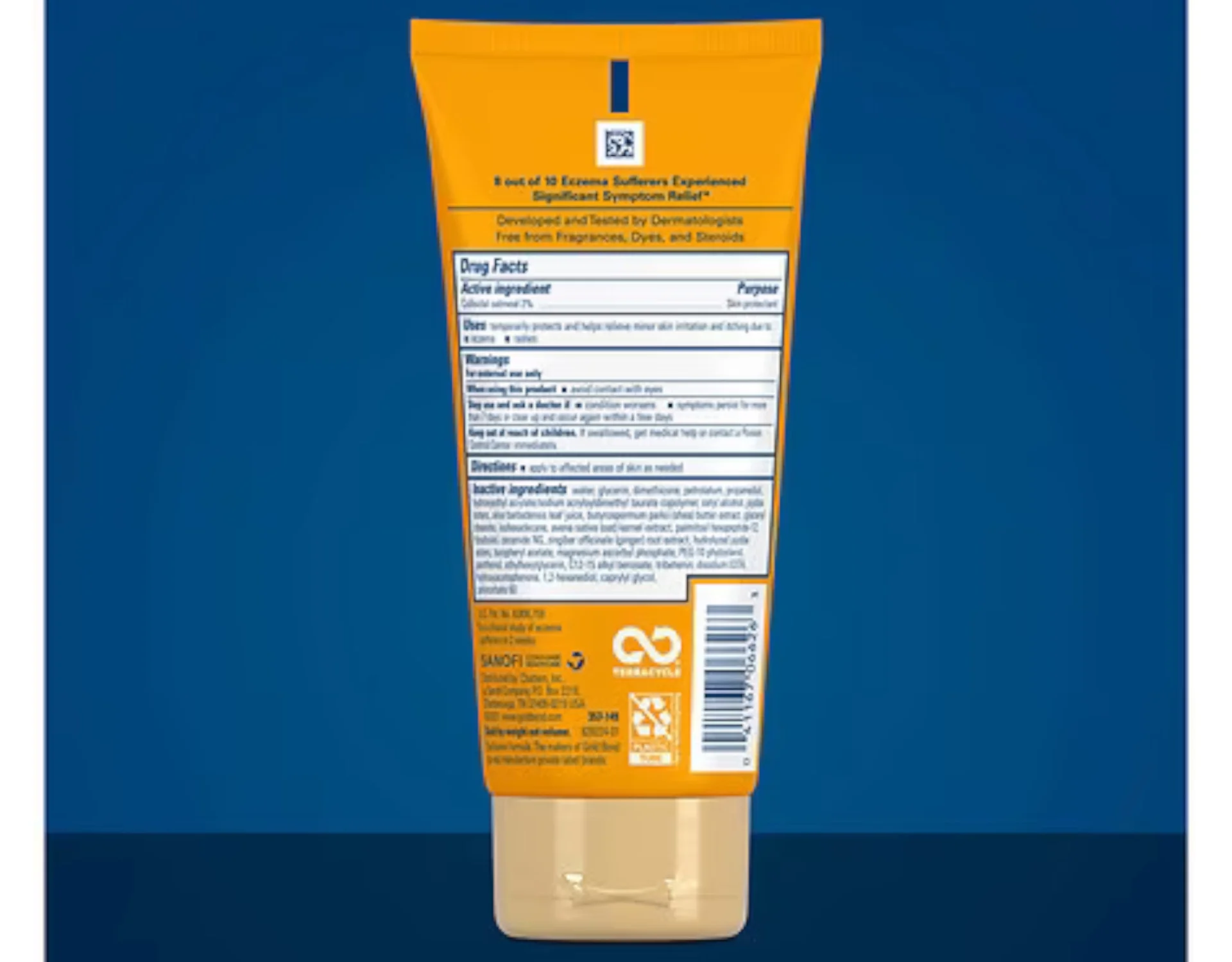 Gold Bond Eczema Relief Cream, 2% Colloidal Oatmeal - 5.5 Oz, 2 Pack