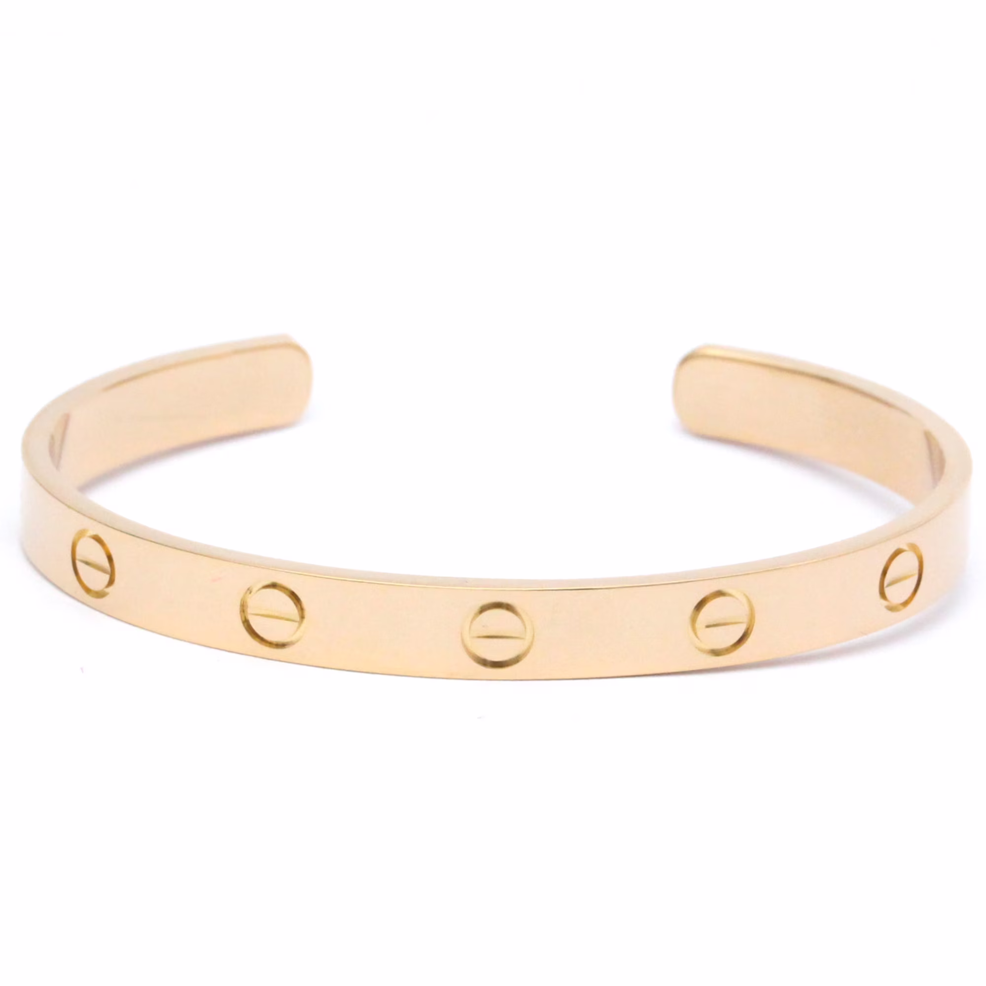 Pre-Owned Cartier Love Bracelet Open Bangle Pink Gold (18K) No Stone Bangle Pink Gold (Good)