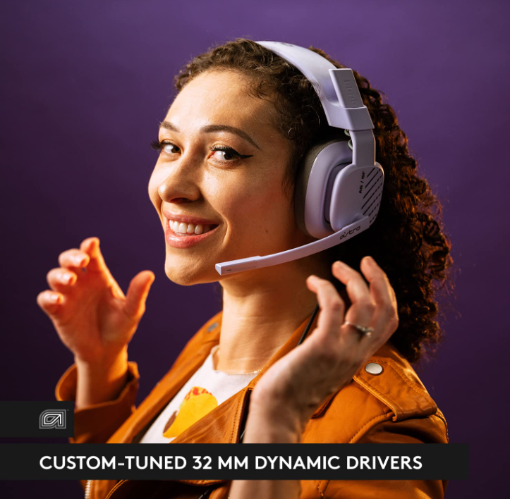 Restored Logitech Astro A10 Gen 2 Wired Headset for PC,Mac (Lilac)(Like New) (Refurbished)