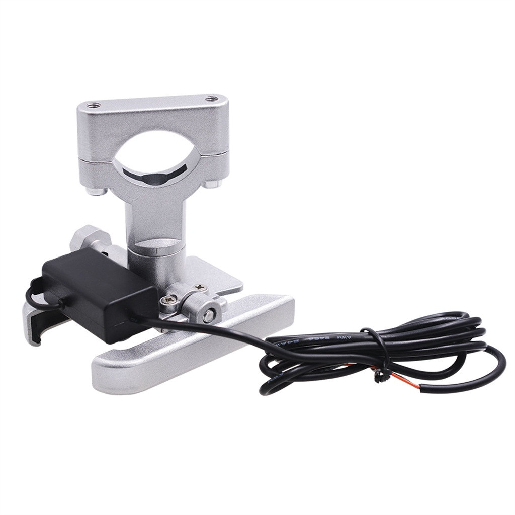 Yohome Bike Bicycle Aluminum Alloy Rotating Mobile Phone Bracket Handlebar with Charger