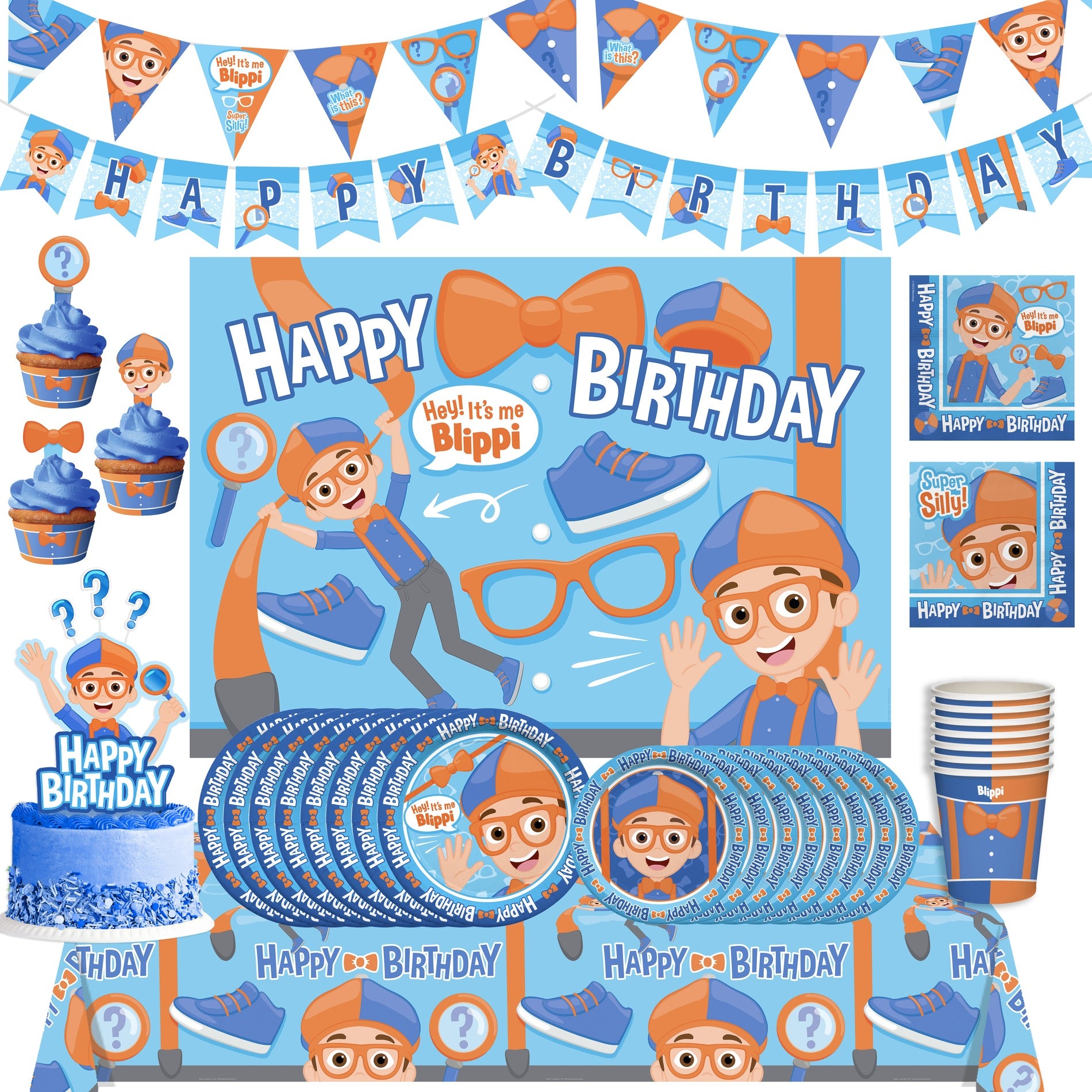 Blippi Party Supplies Ultimate Set for 24 Guests