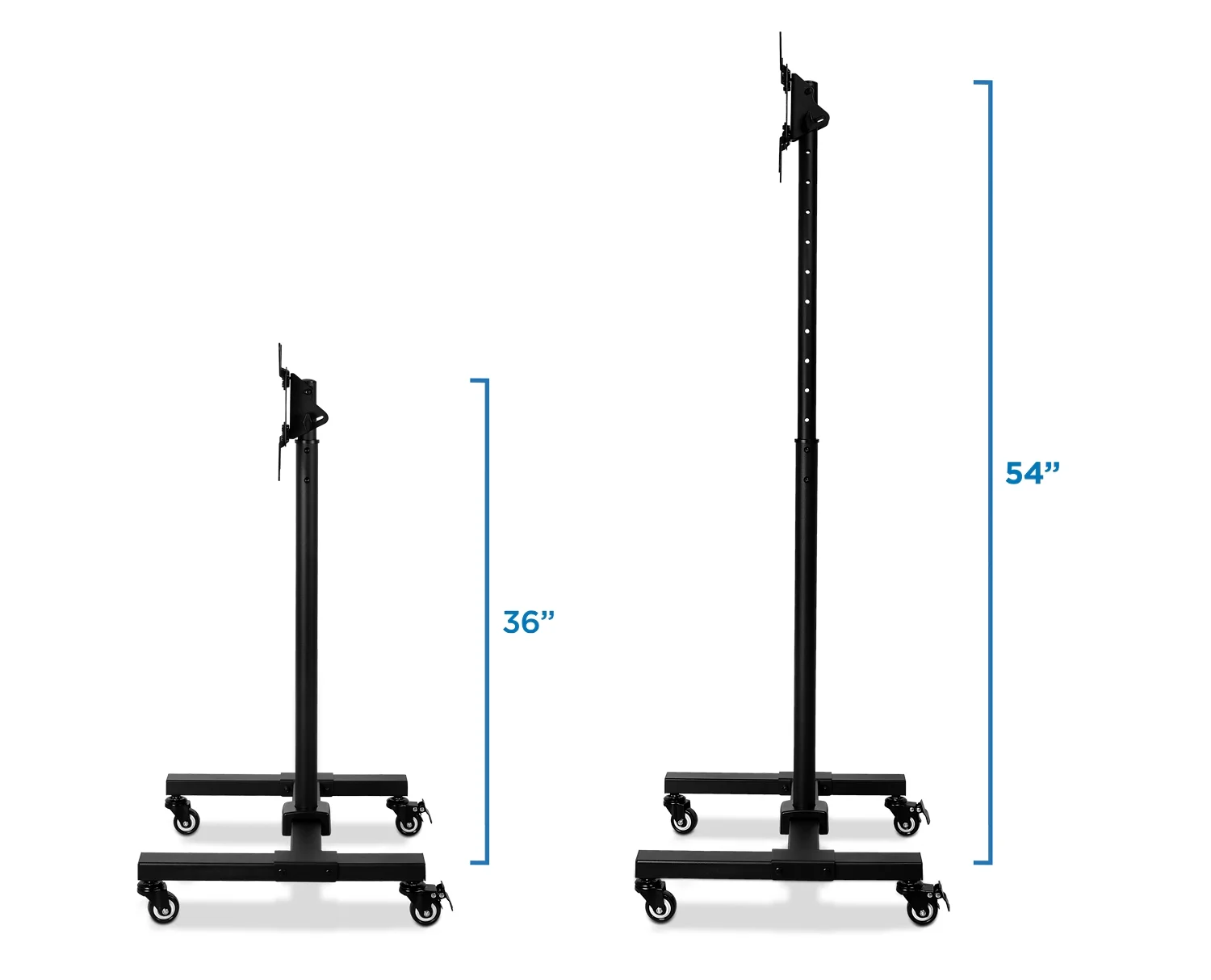 Mount-It! Adjustable Mobile TV Stand, up to 42 inch Tv's, with Rolling Stands, Home and Commercial