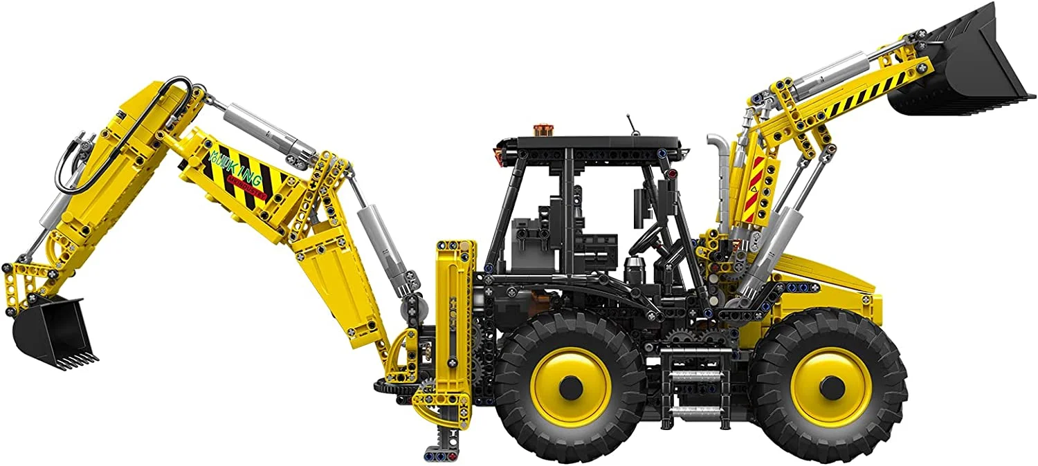 Mould King 17036 Excavators Forklift Engineering Truck Clamping Building Block Adult Kid Toy Kit MOC