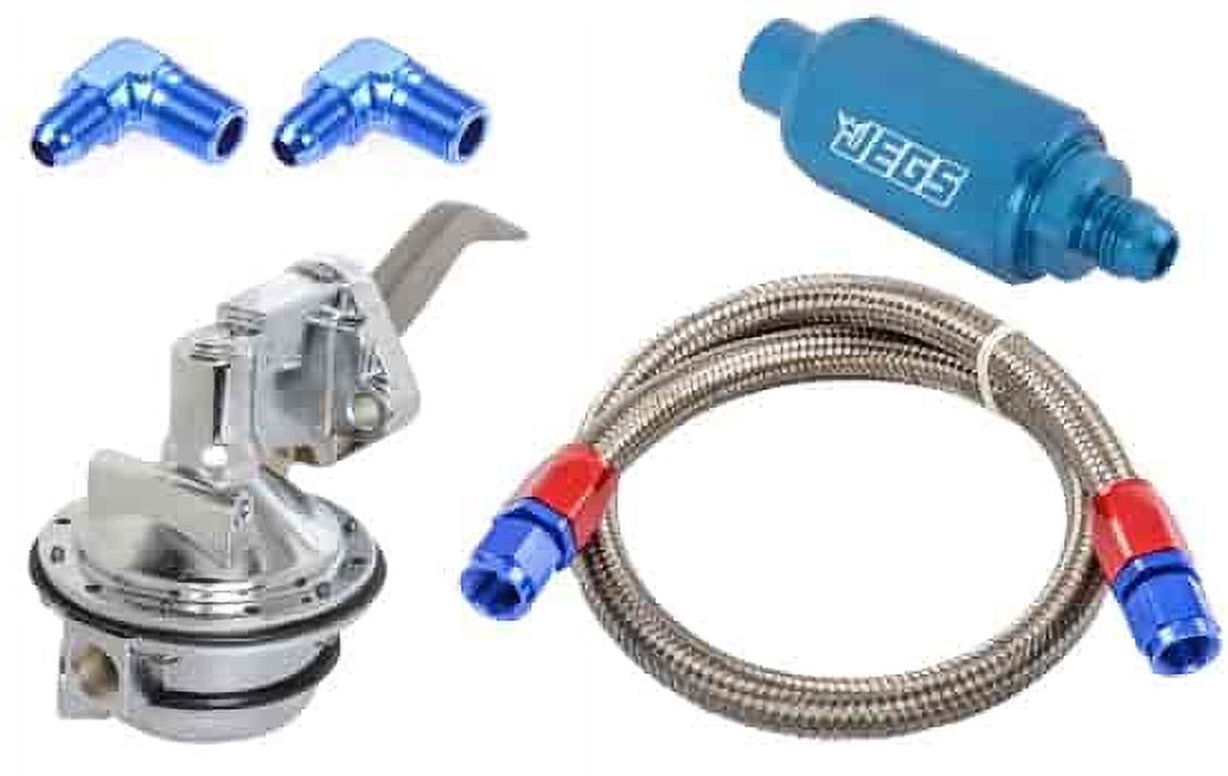 JEGS 15962K1 Fuel Pump & Installation Kit Ford 289-302-351W 110 gph Includes: Fu