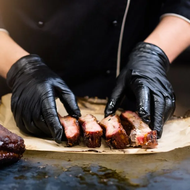 FifthPulse Extra Thick Black Heavy Duty Nitrile Disposable Gloves - 200 -XL-Powder and Latex Free - Mechanic Gloves