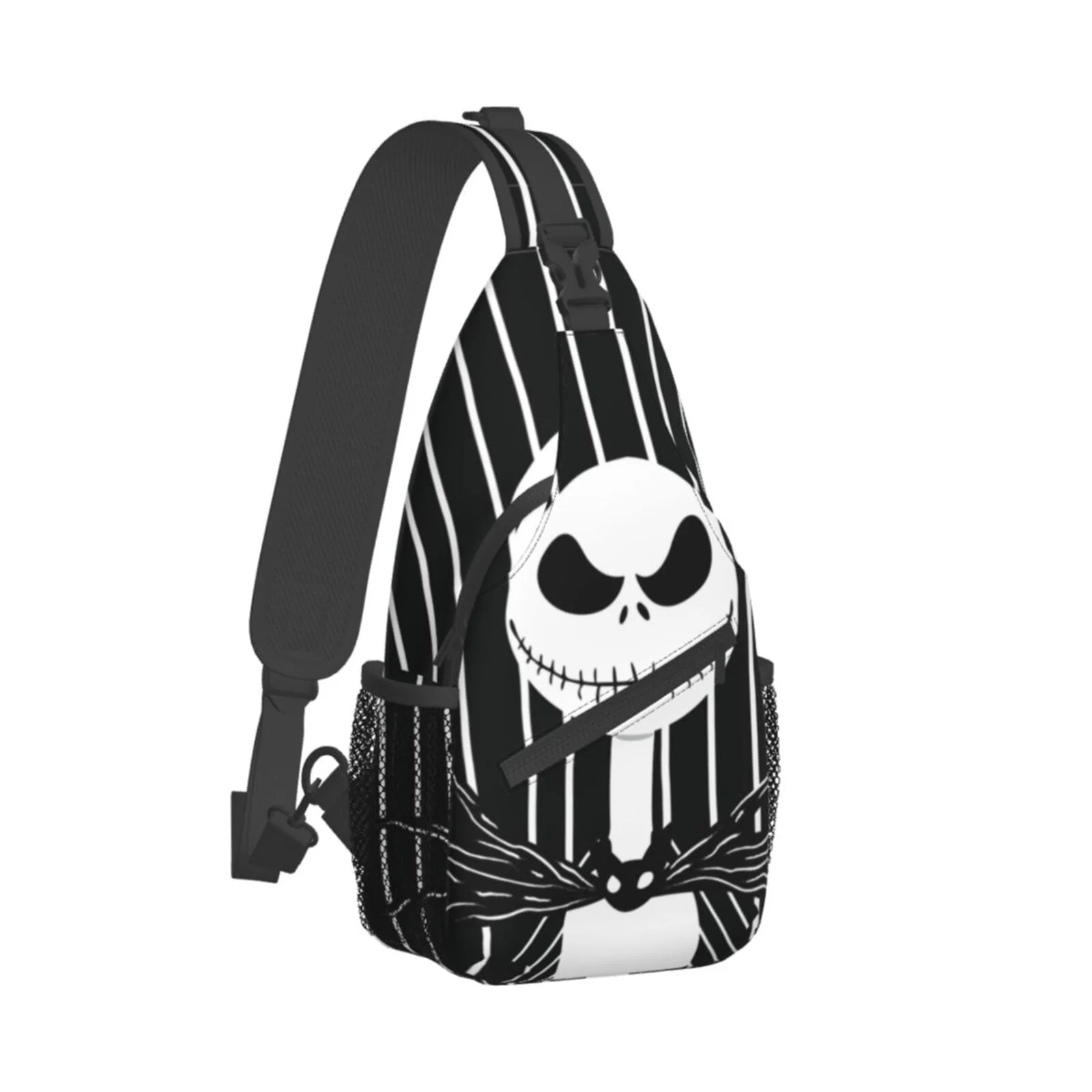 The Nightmare Before Christmas Chest Bags Crossbody Sling Backpack Unisex Travel Hiking Daypack Shoulder Bag Gifts For Women Men