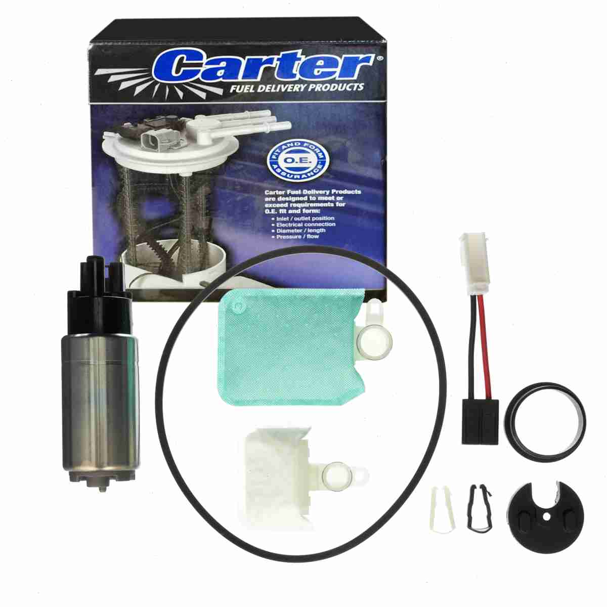 Carter Fuel Pump & Strainer Set compatible with Ford Excursion 5.4L 6.8L V10 V8 2000-2005