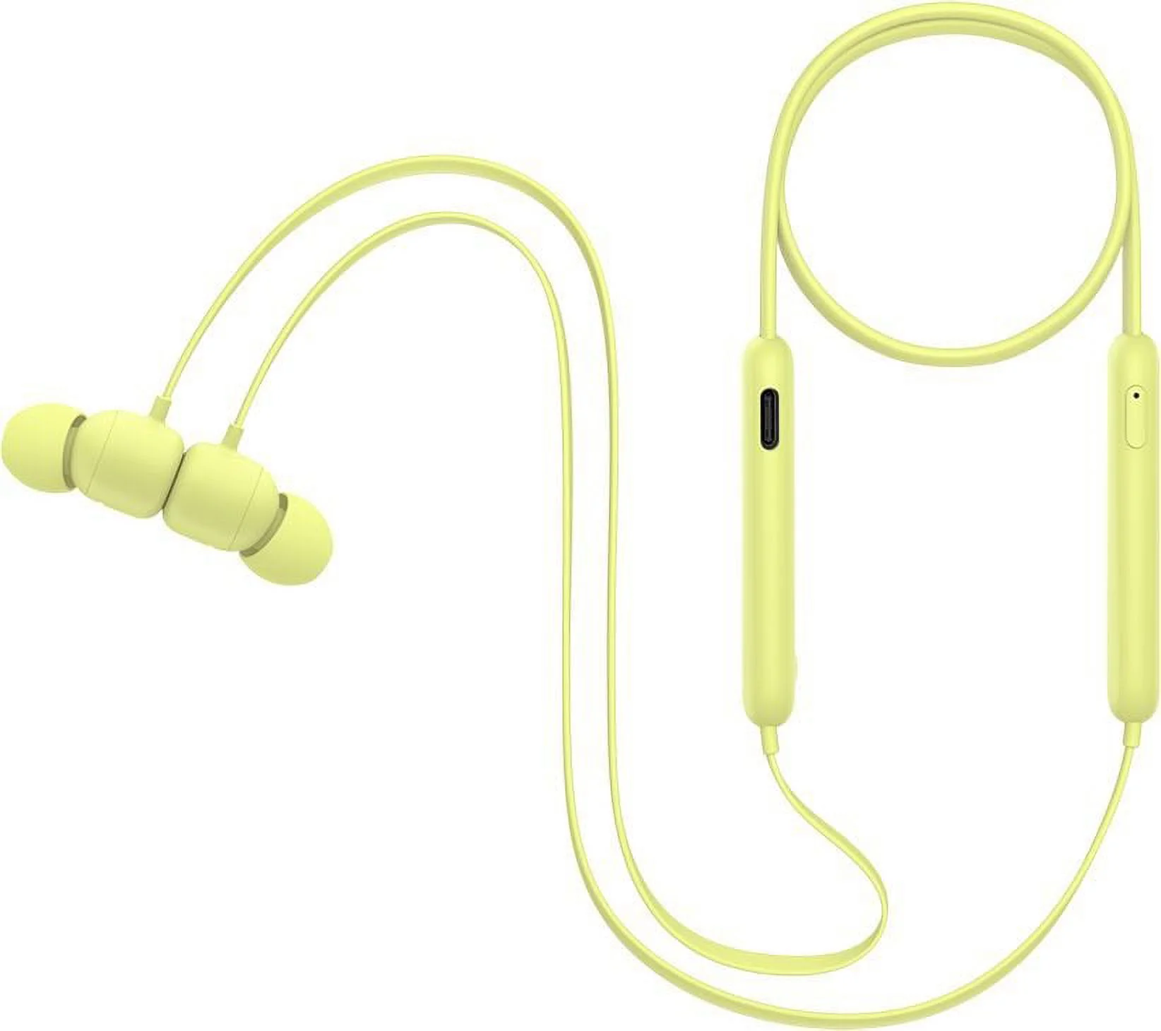 Beats Flex All-Day - Earphones with mic - in-ear - Bluetooth - wireless - yuzu yellow - Grade A - - for iPad/iPhone/iPod/TV/Watch(Used)