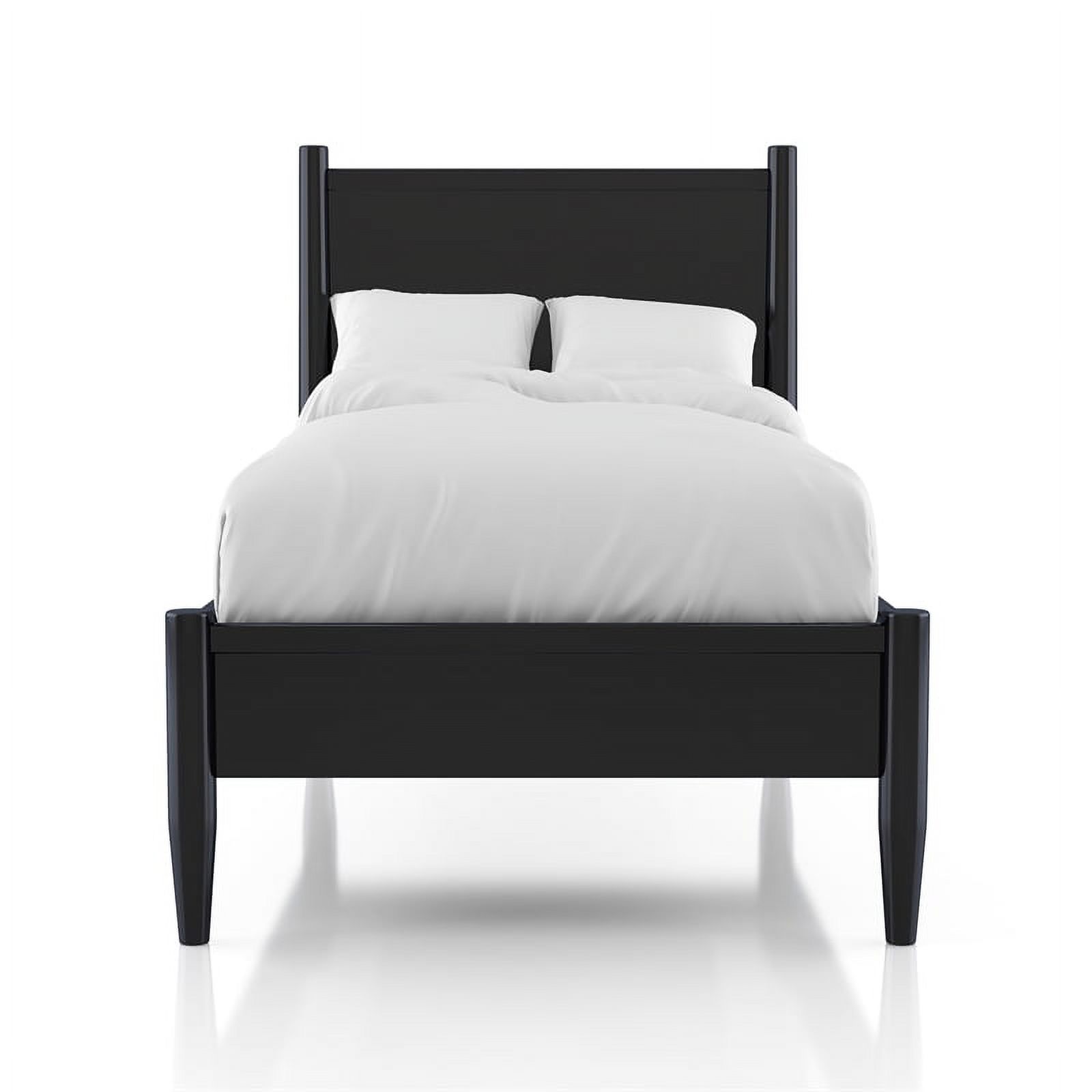 FOA Belkor Solid Wood Twin Platform Bed with 10