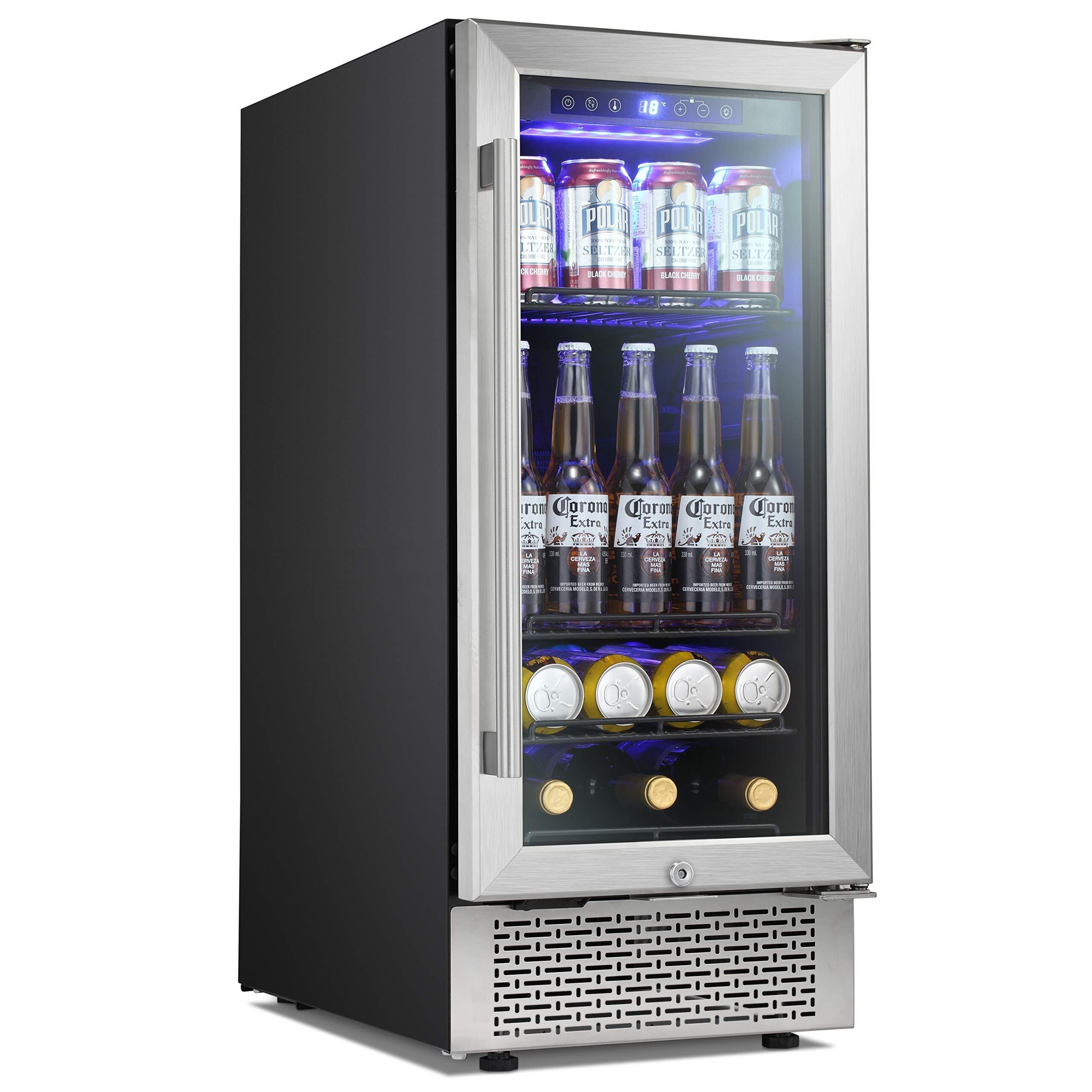 28 Bottle and 88 Can Single Zone Freestanding Wine Refrigerator 23.4 IN
