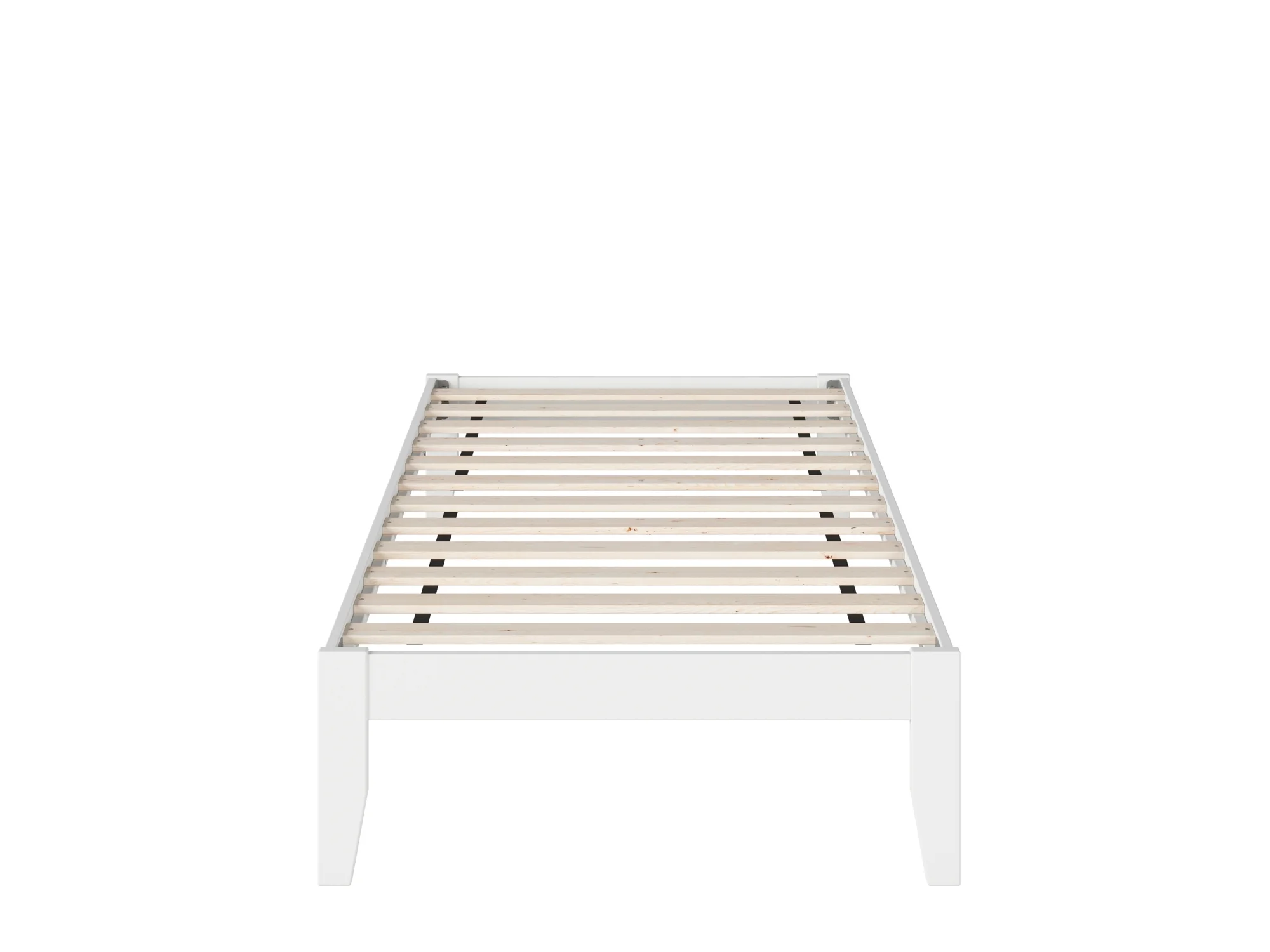 Colorado Twin Bed in White with USB Turbo Charger